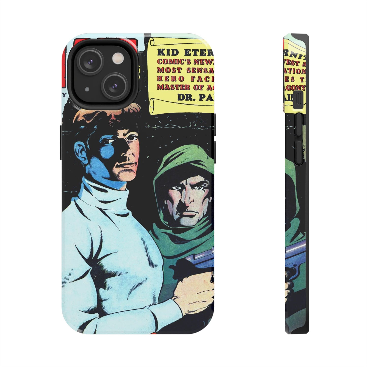 Vintage Comic Book Cover Durable Phone Cases - Old School Male 