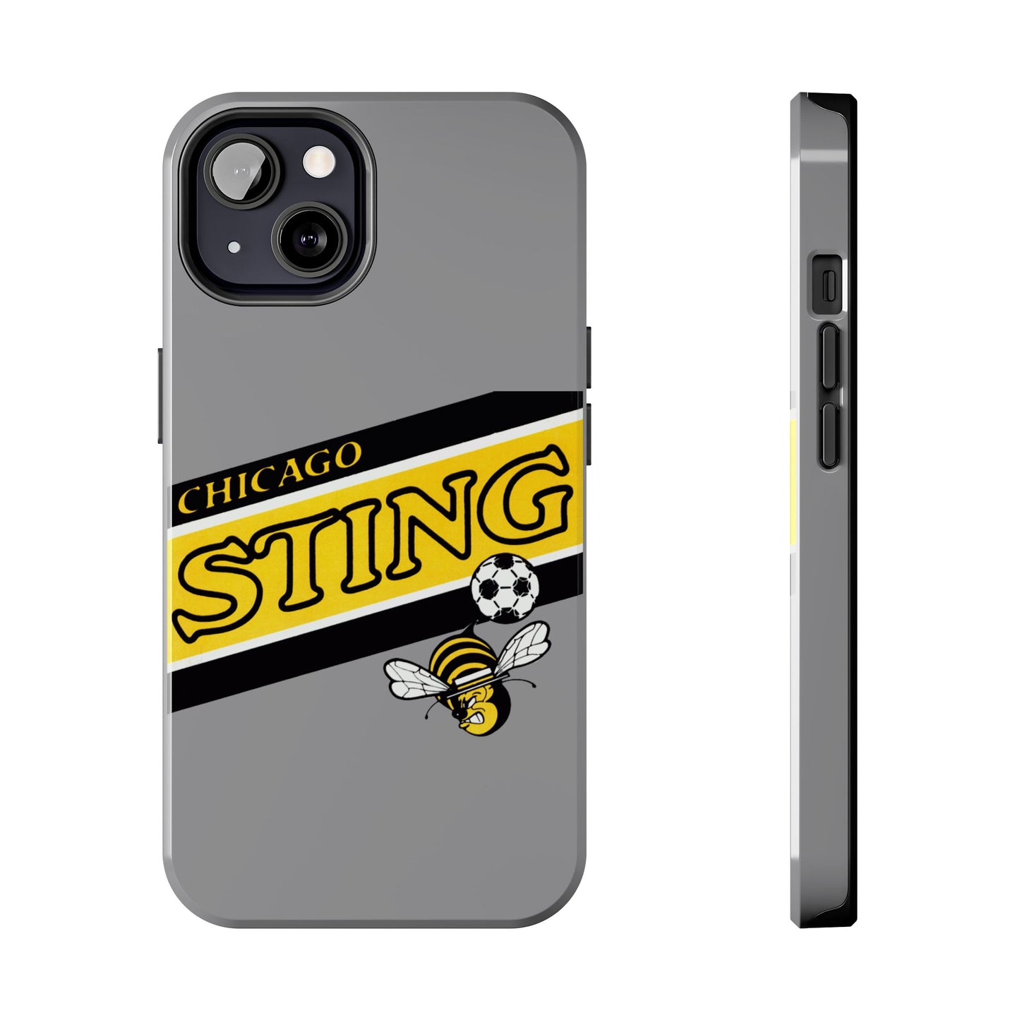 Vintage Chicago Sting Soccer Team Logo Durable Phone Cases - Old School Male 