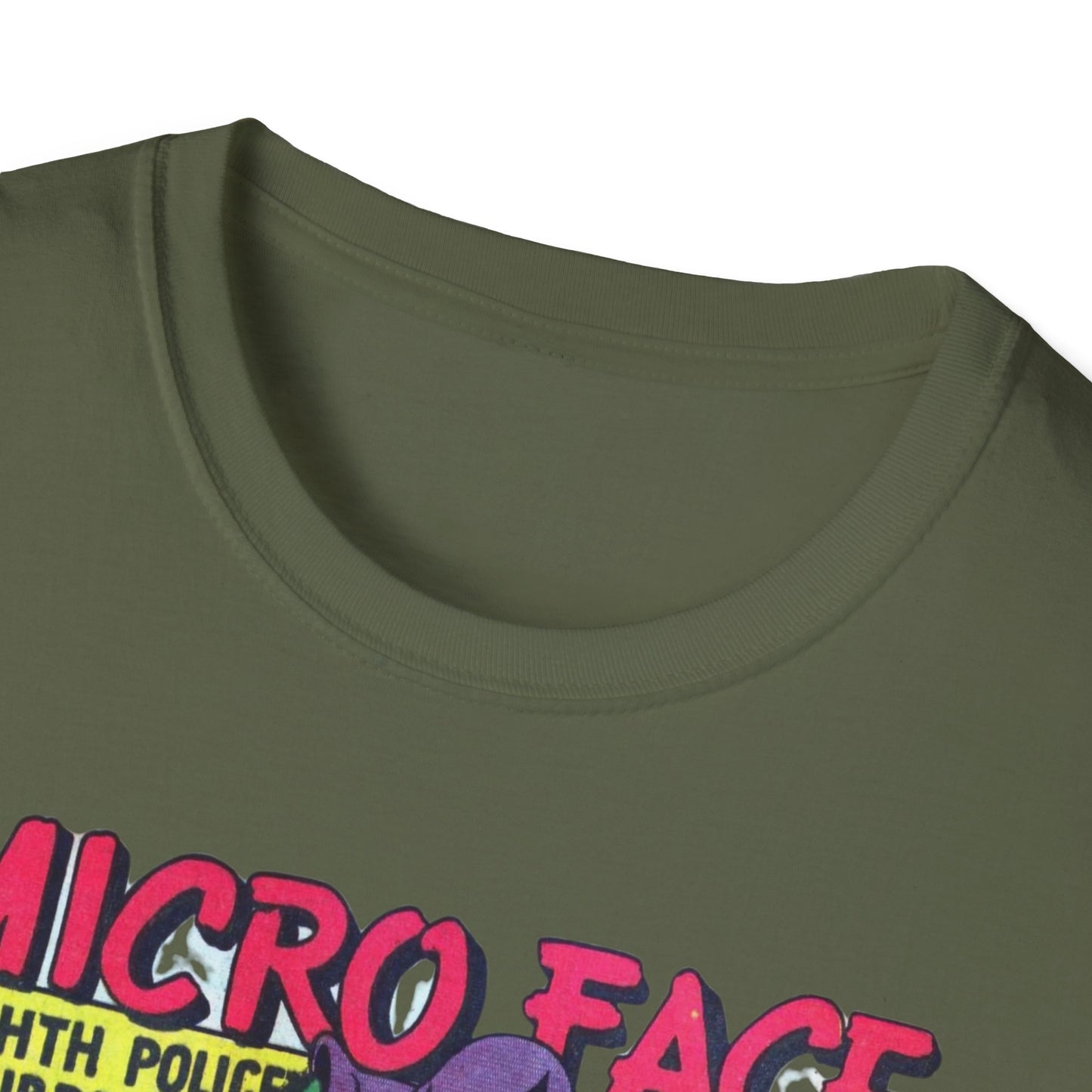 Retro Micro Face Comic Character T-Shirt - Fun Unisex Tee Made With 100% Cotton