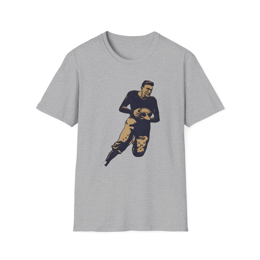 Vintage Football Player T-Shirt - 100% Cotton Retro Tee for Sports Enthusiasts & Game Days