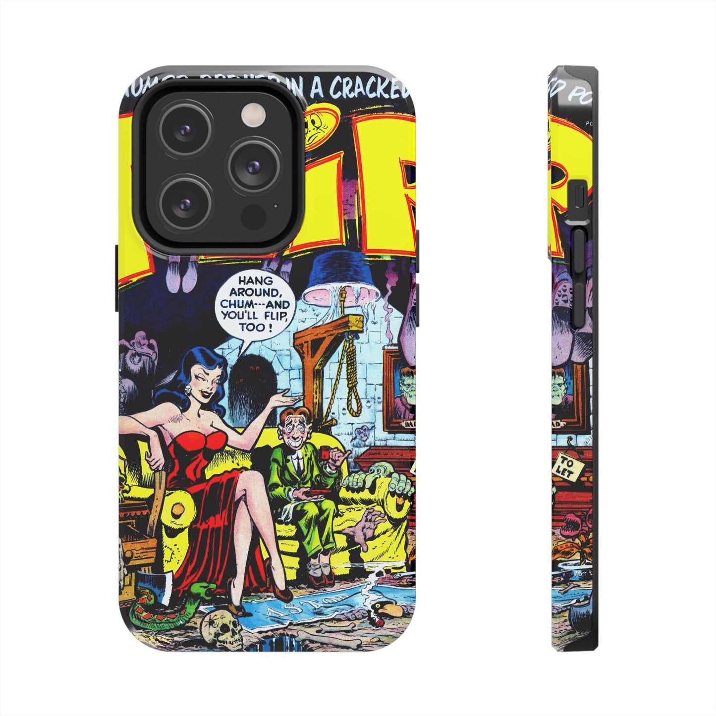 Vintage Comic Book Style Heavy-Duty Phone Cases - Old School Male 