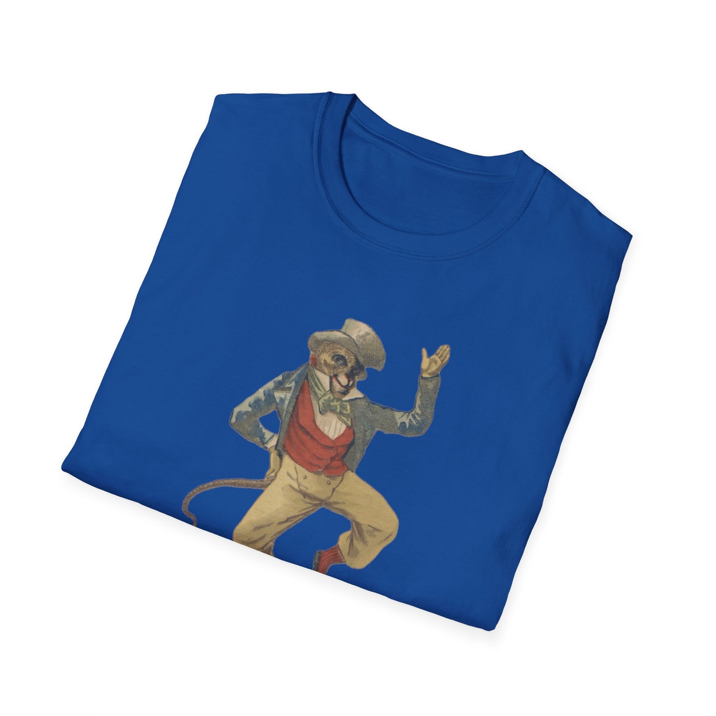 Humorous dancing monkey Unisex Softstyle T-Shirt