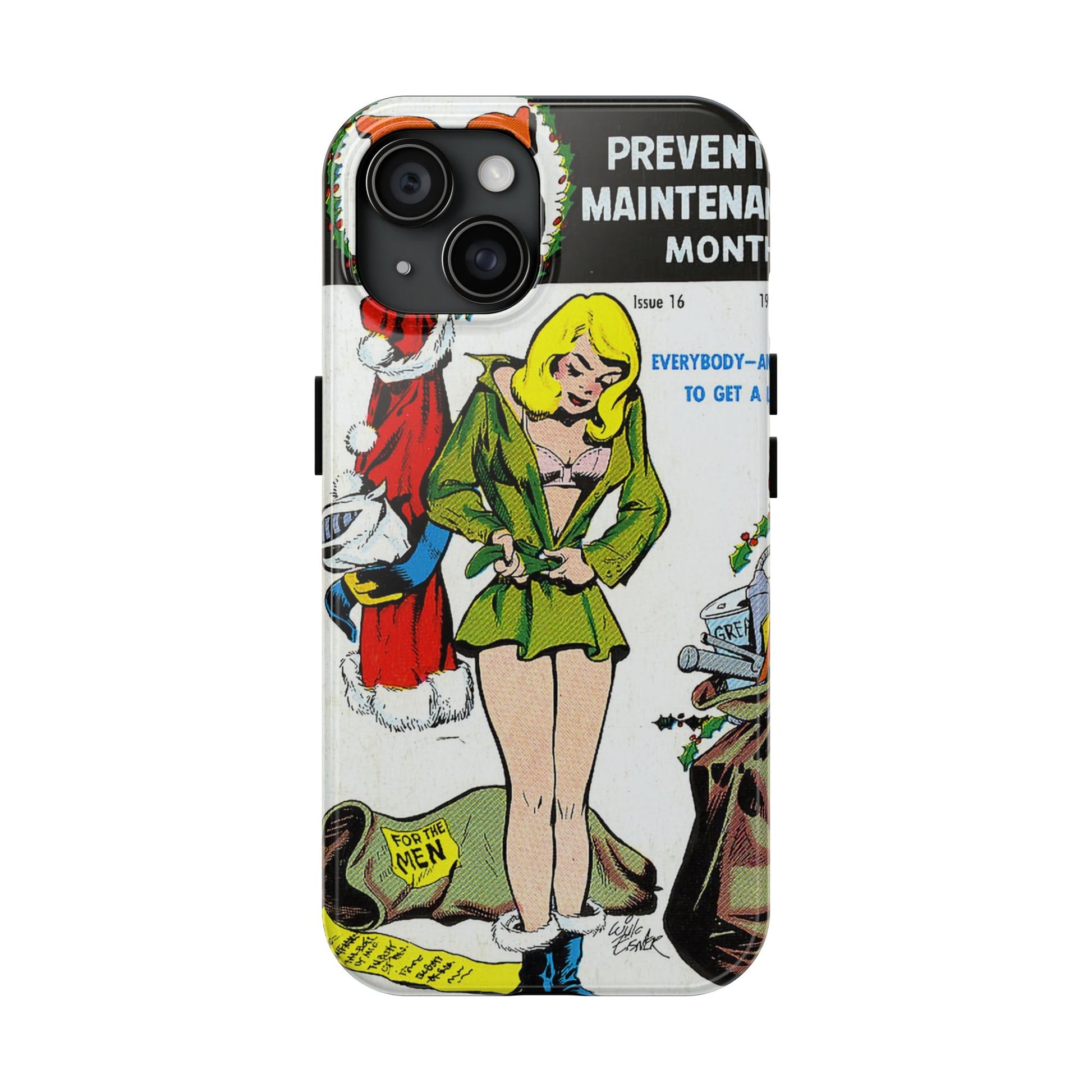 Vintage Military Maintenance Magazine Cover Phone Case Tumbler - Old School Male 