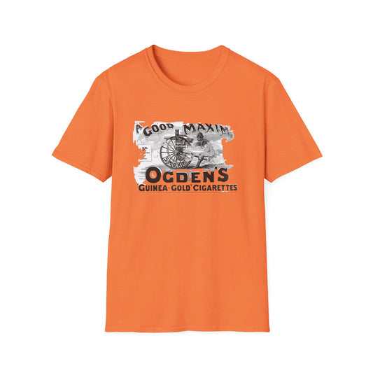 Retro Vintage Ogden's Cigarette Ad T-Shirt - 100% Cotton, Classic Fit, Perfect for Themed Events