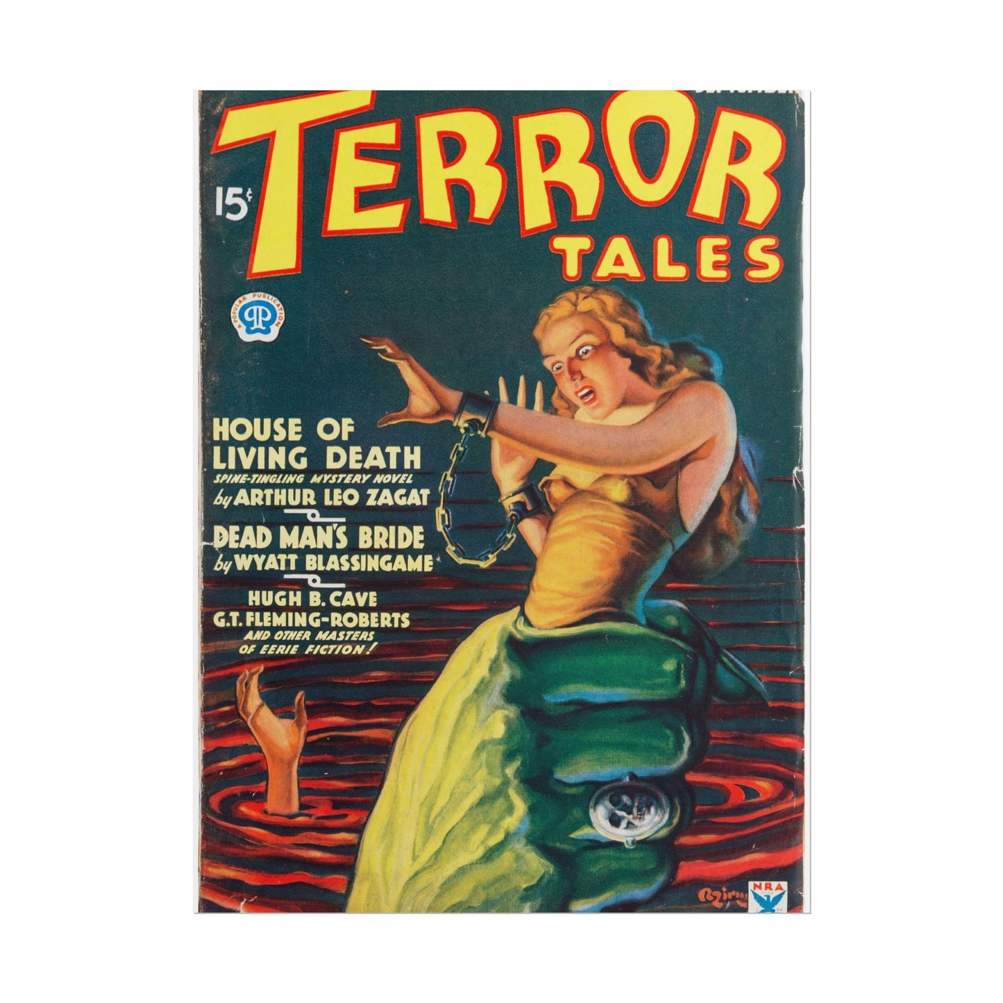 Retro Terror Tales Rolled Posters - Old School Male 