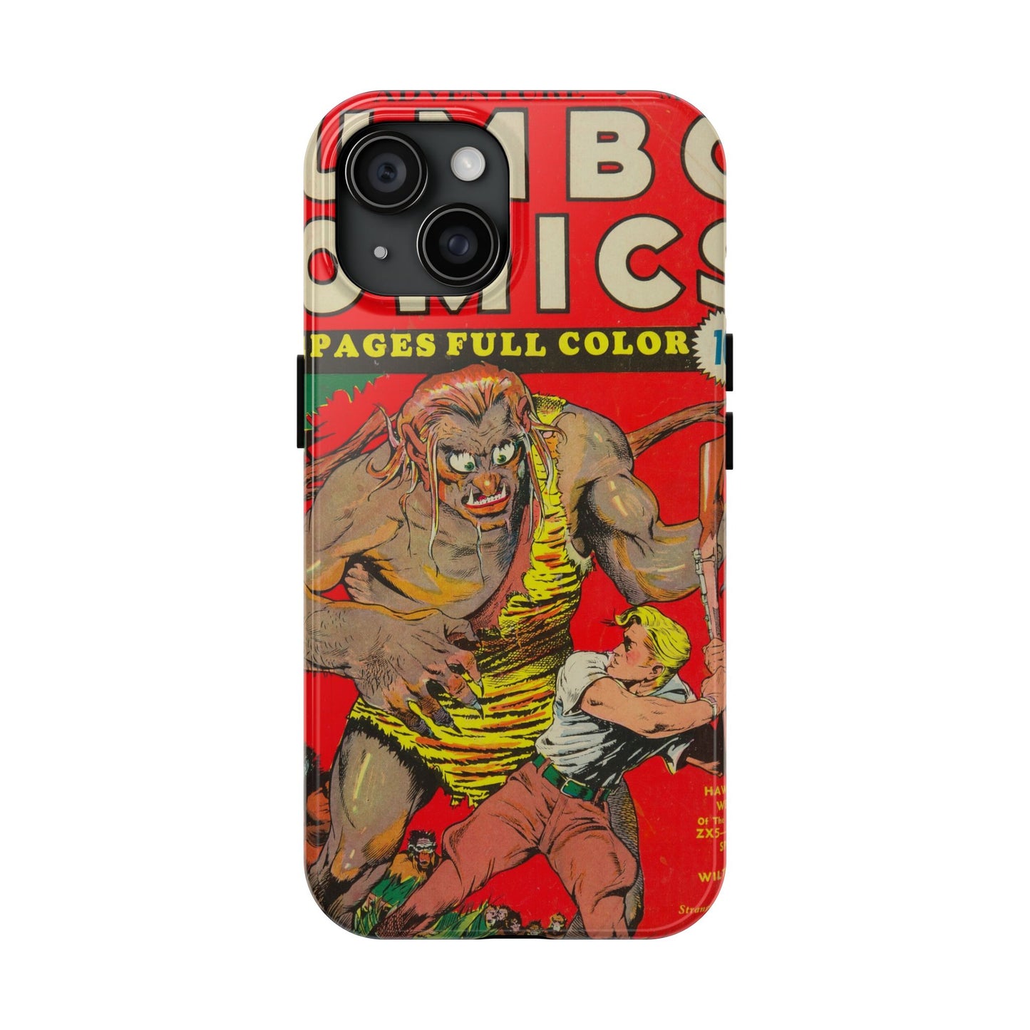 Vintage-Inspired Comic Book Tough Phone Cases - Old School Male 