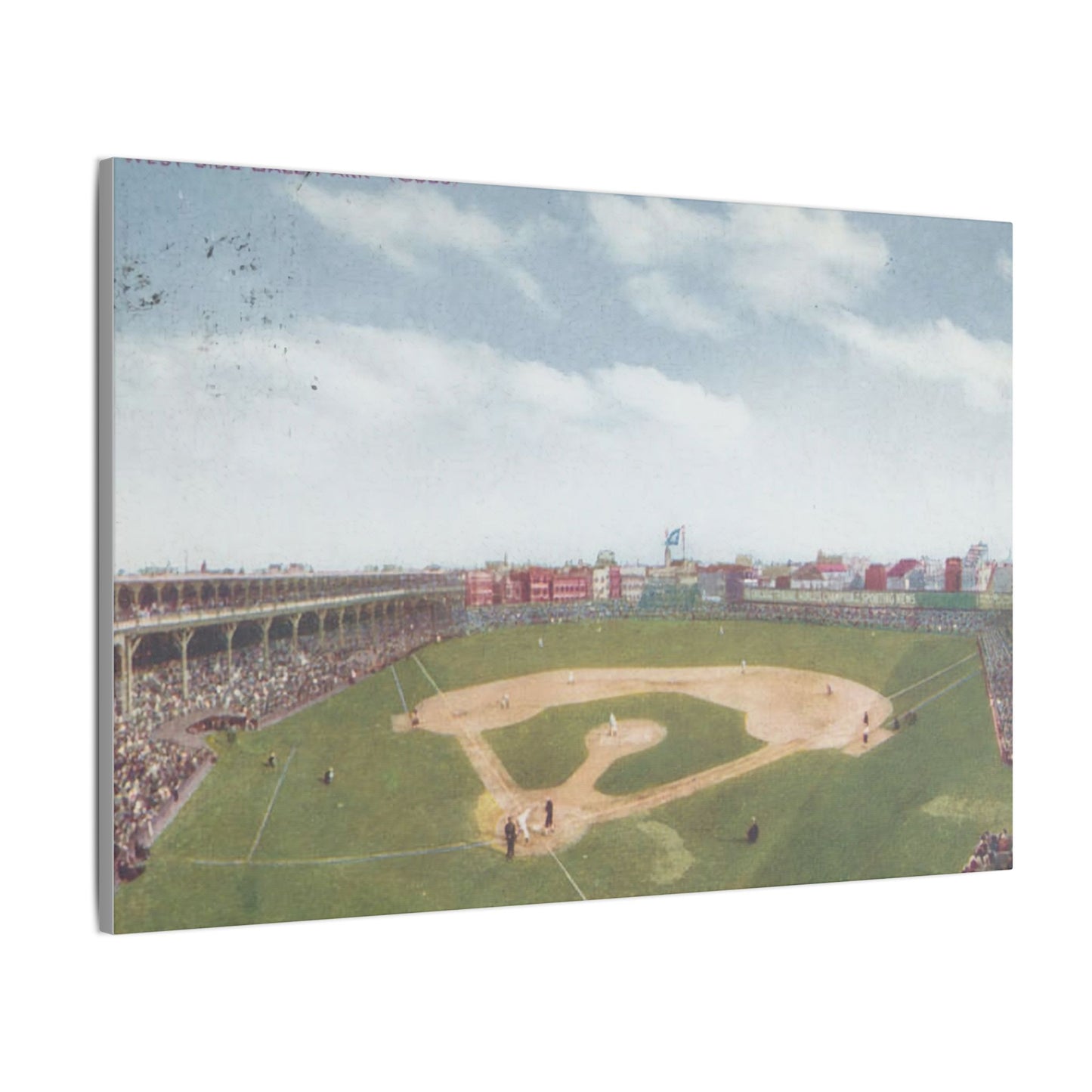 Nostalgic Chicago West Side Ballpark Canvas Art