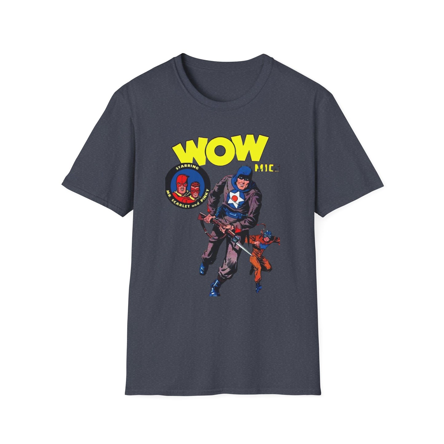 Retro Wow Comics T-Shirt - 100% Cotton, Classic Fit, Perfect for Comic Enthusiasts