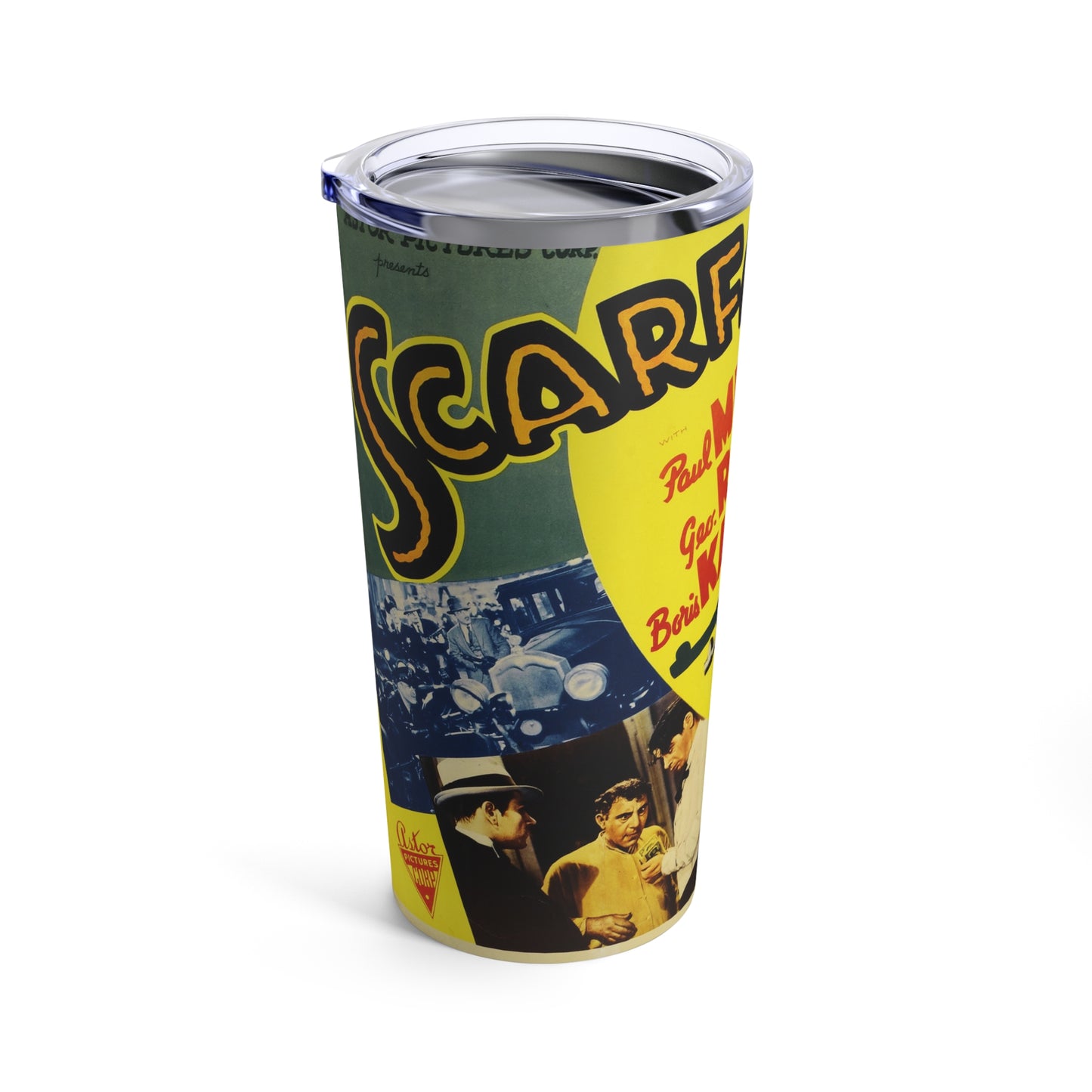 Original Scarface Film Insulated 20oz Stainless Steel Tumbler - Old School Male 