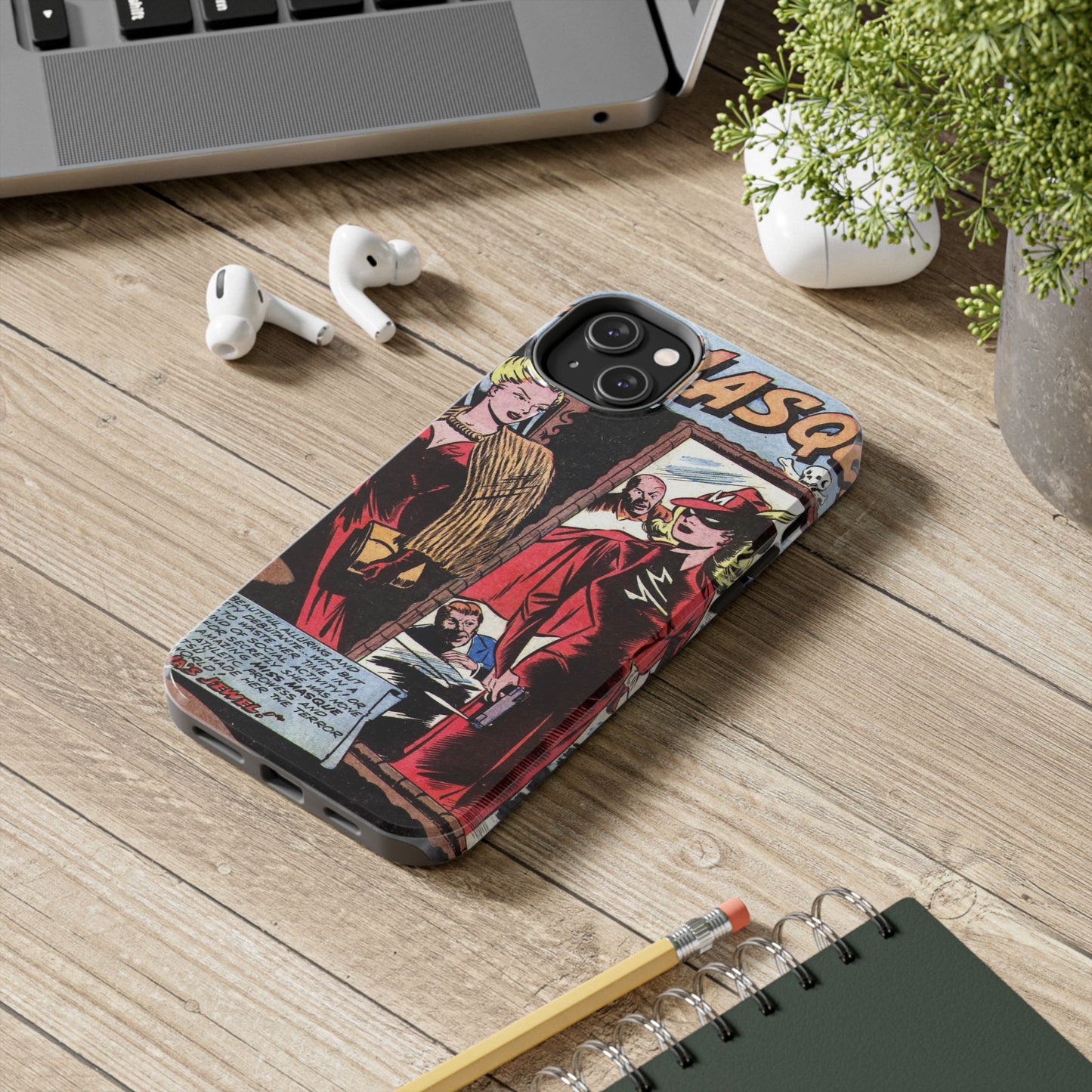 Vintage Chic Miss Masque Durable Phone Cases