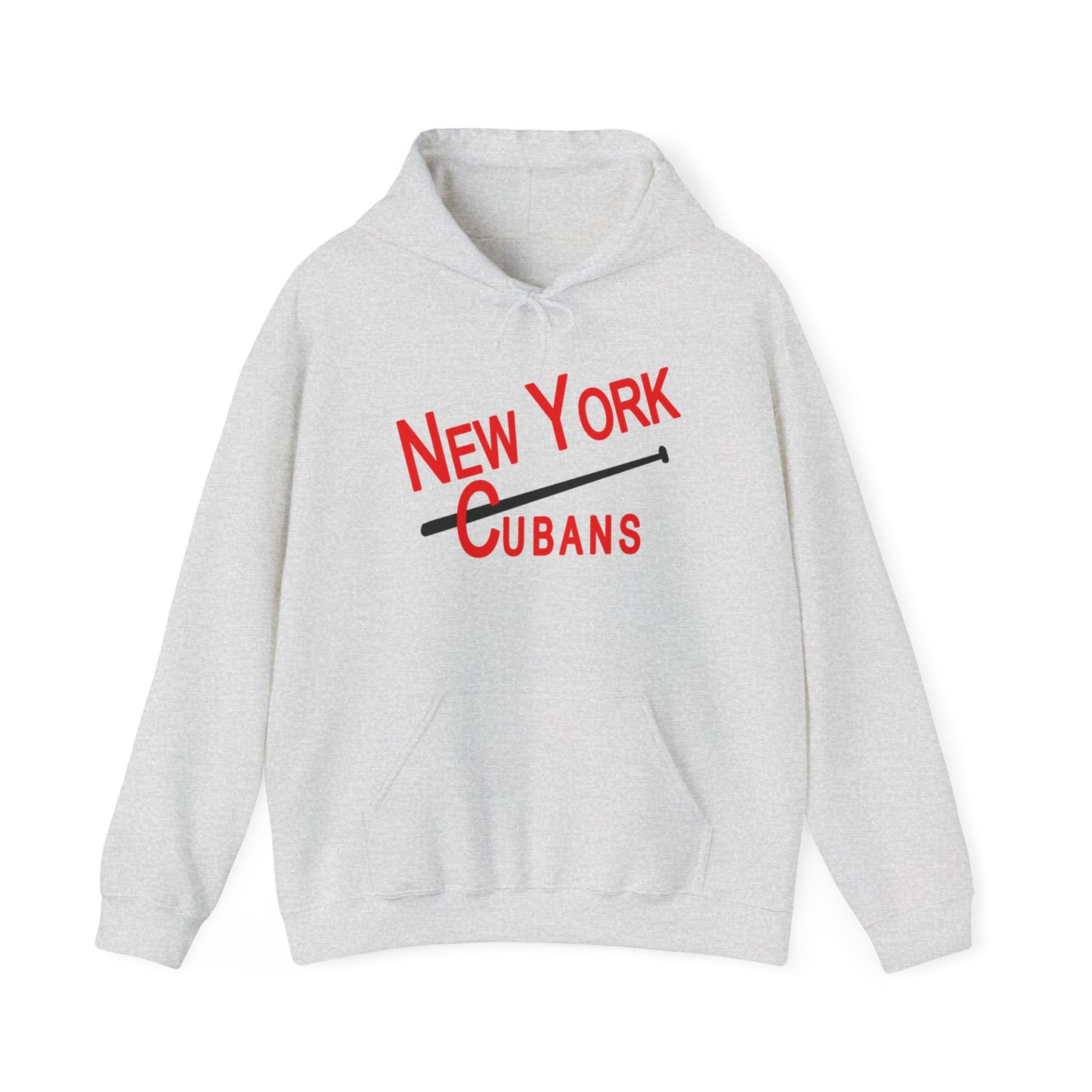 Cozy New York Cubans Hoodie - Vintage Negro League Style with Adjustable Hood and Pouch