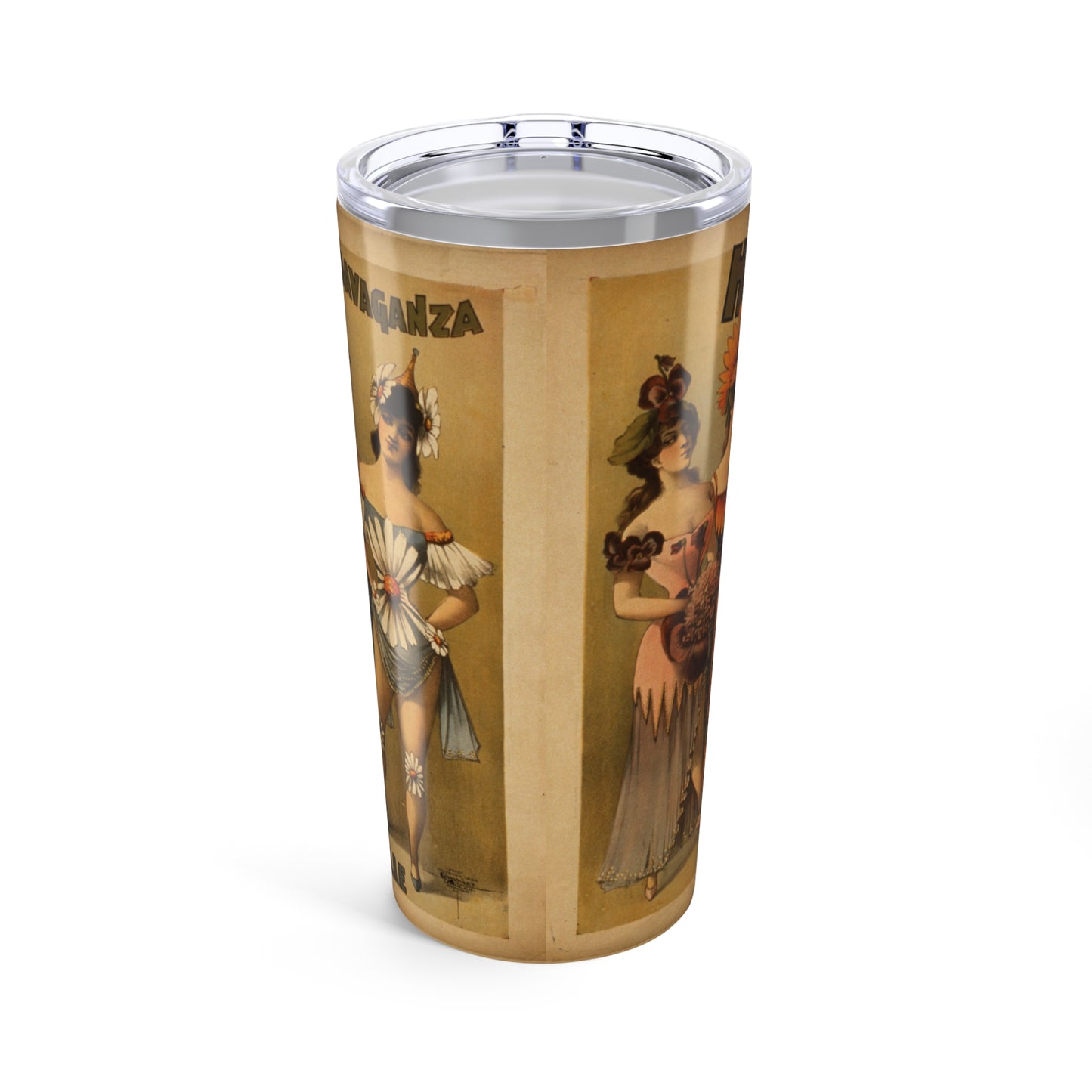 Retro Burlesque-Inspired 20oz Tumbler