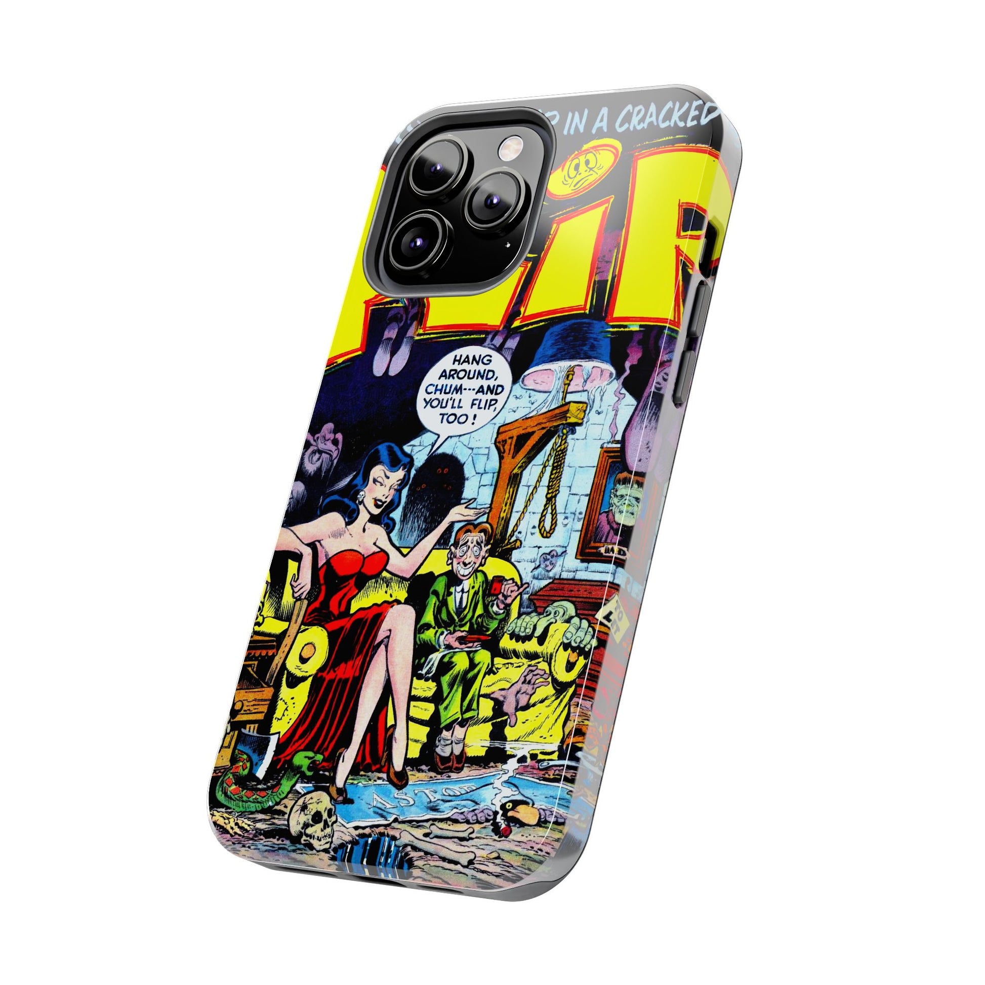 Vintage Comic Book Style Heavy-Duty Phone Cases - Old School Male 