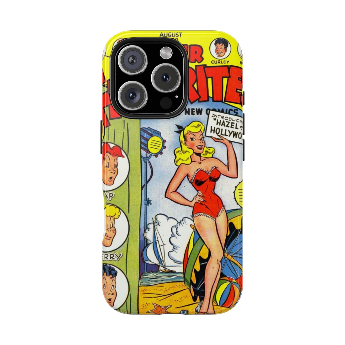 Vintage Comic Book Phone Case - Retro Art Design - Old School Male 