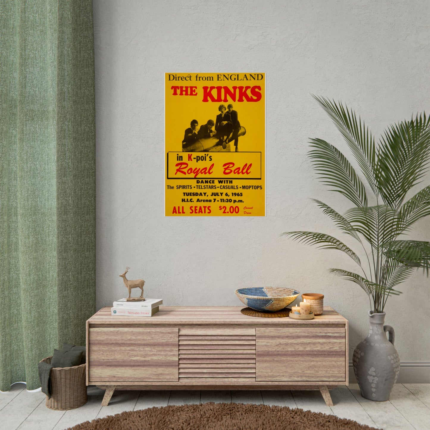 'The Kinks' Concert Poster Live at the Royal Ball Retro Posters