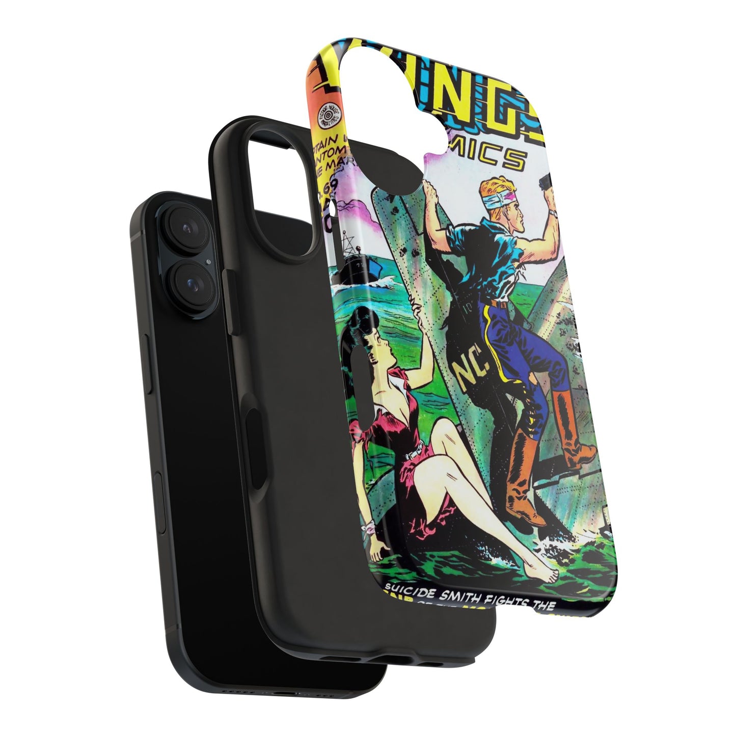 Retro Wings Comics Cover Tough Phone Cases