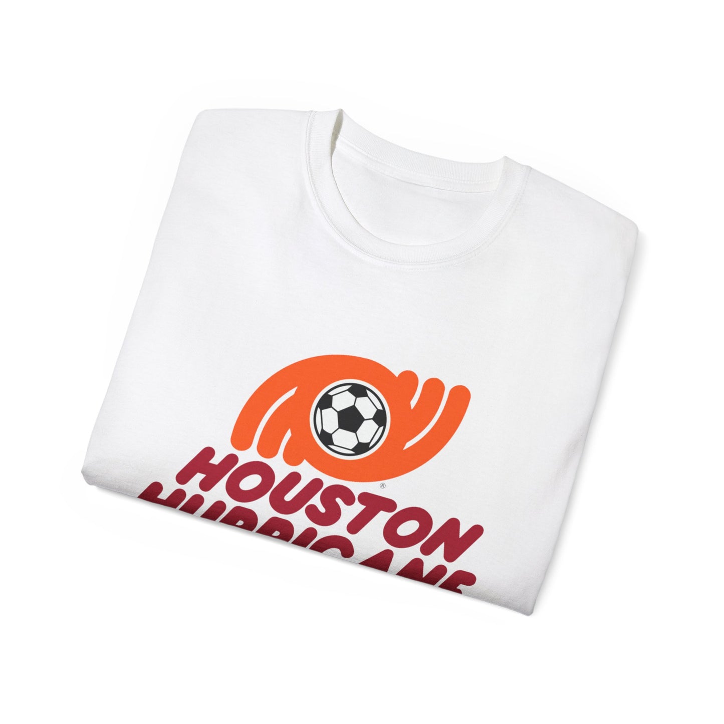 Houston Hurricane Soccer Team Unisex Ultra Cotton Tee - Old School Male 