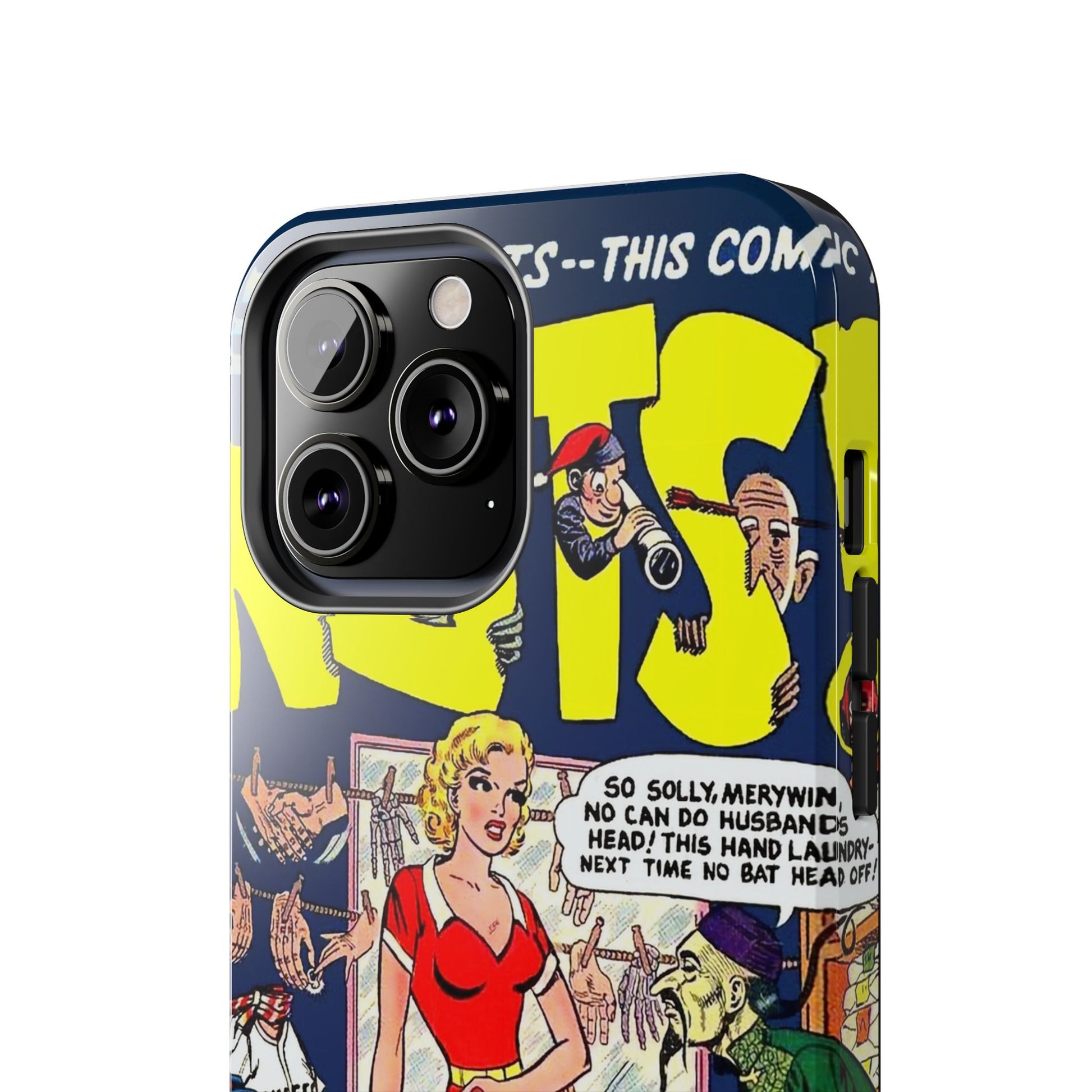 Vintage Comic Book Inspired Tough Phone Cases - Old School Male 