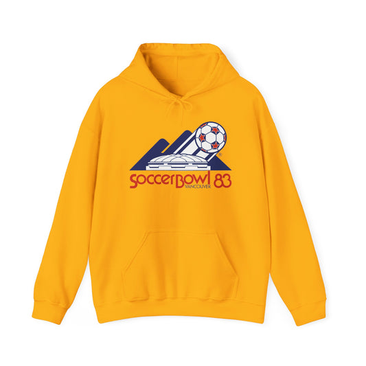 Vintage NASL Soccer Bowl 1983 Unisex Heavy Blend Hooded Sweatshirt with Kangaroo Pocket