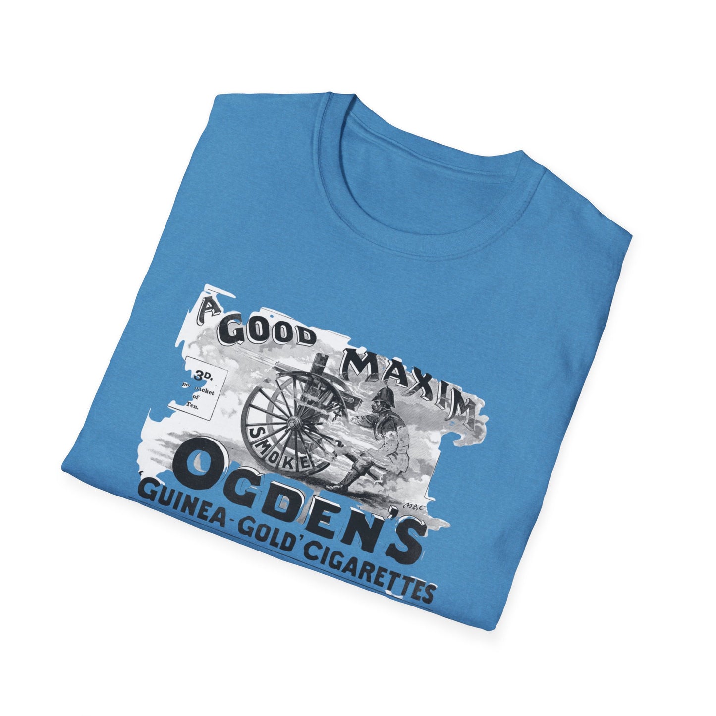 Retro Vintage Ogden's Cigarette Ad T-Shirt - 100% Cotton, Classic Fit, Perfect for Themed Events