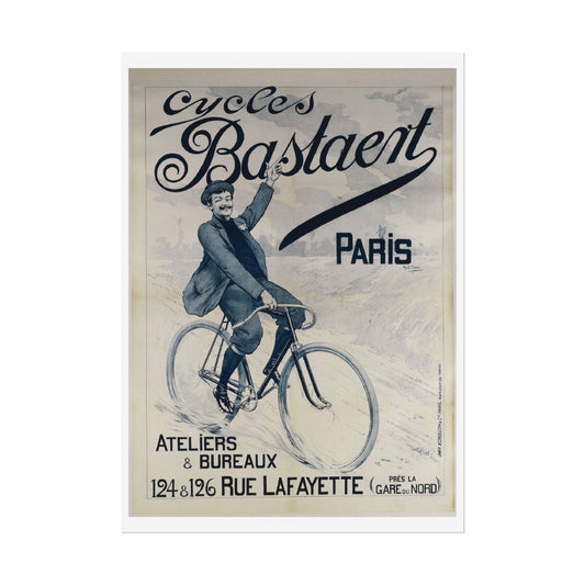 Vintage French Bicycle Ad Poster, Rolled Posters Wall Art Decor Print, Parisian Cycling Art Print, Retro Bike Ad Print, French Country Chic - Old School Male 