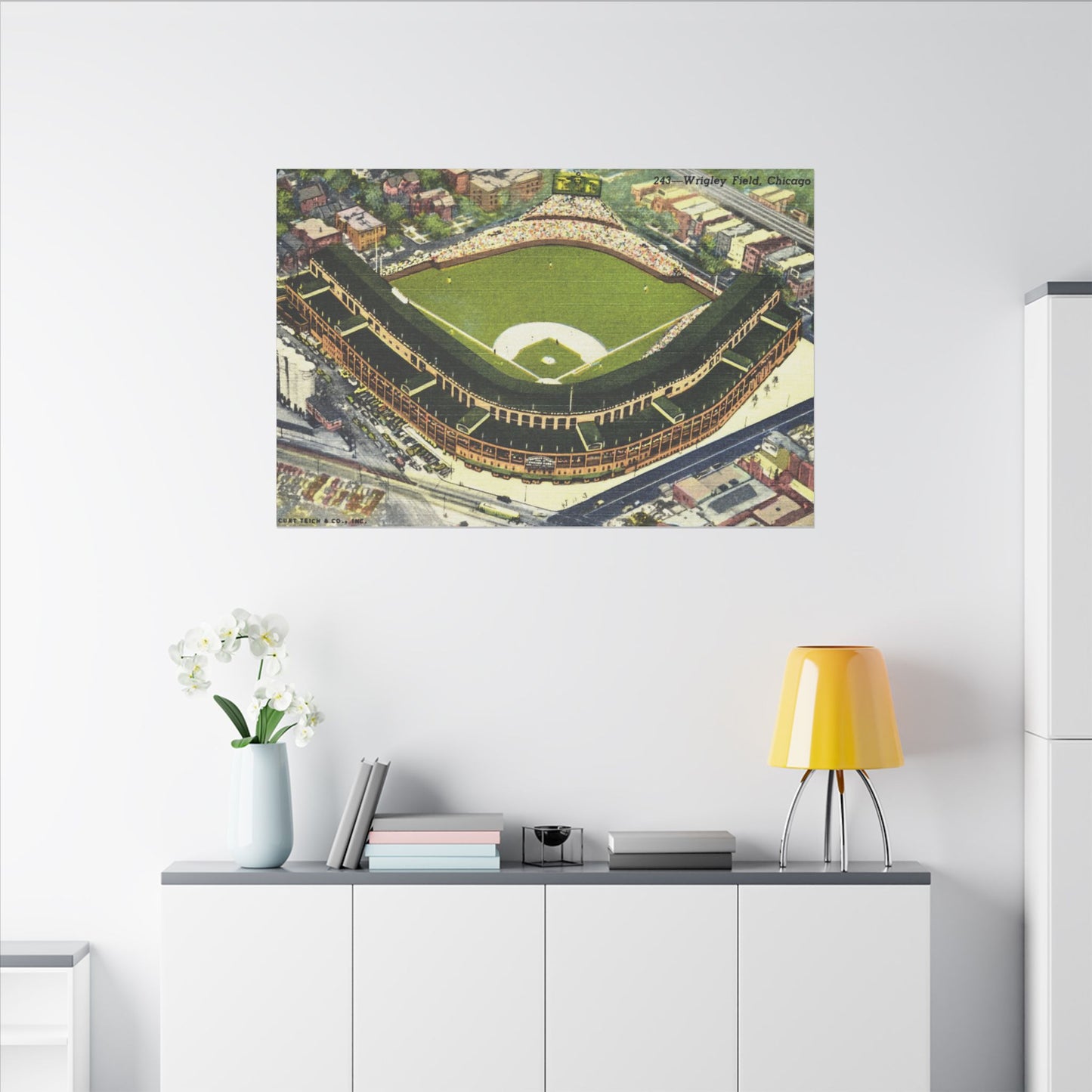 Nostalgic Wrigley Field Canvas Art Print