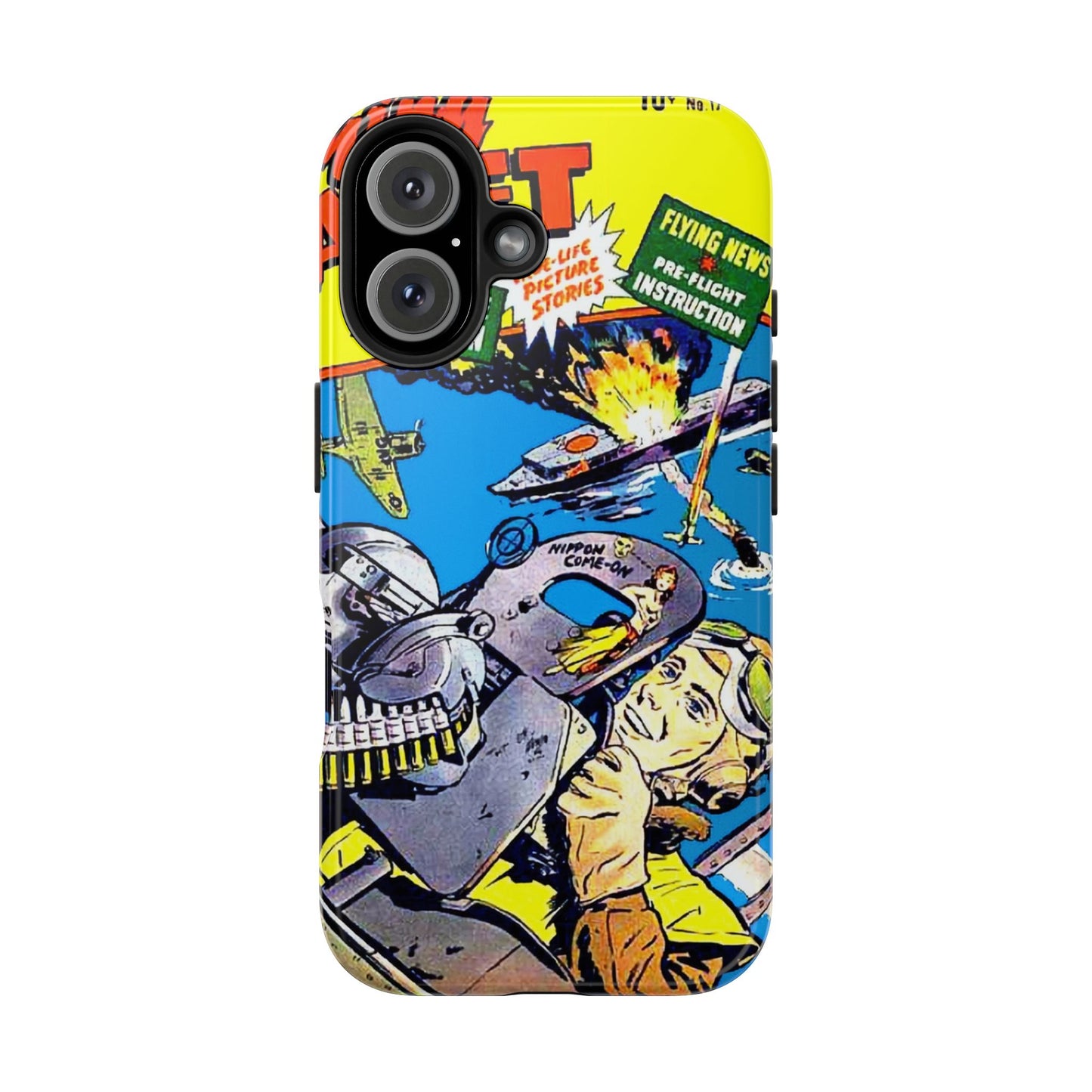 Vintage Comic Art Tough Phone Cases - Old School Male 