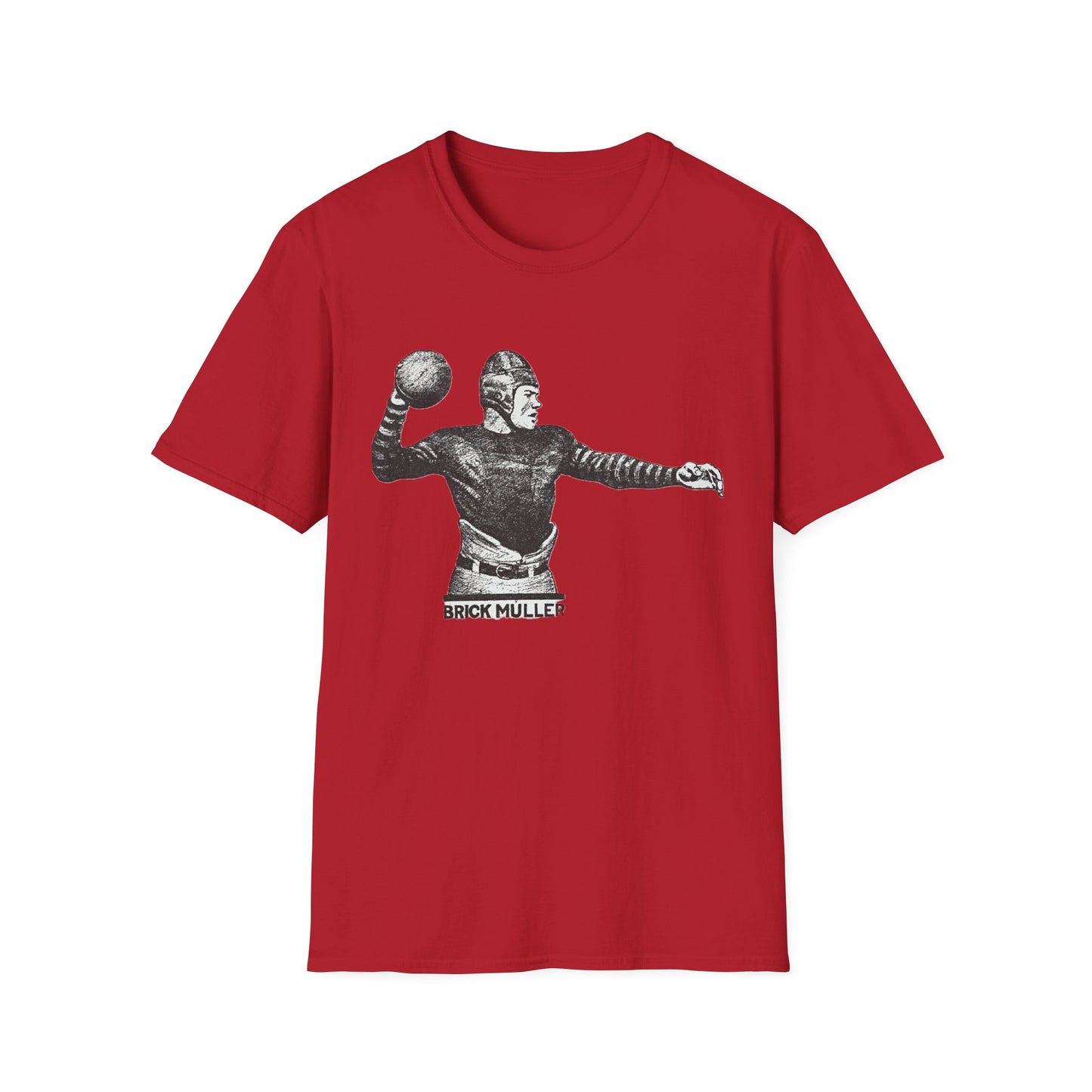 Retro Brick Muller Football Player Tee