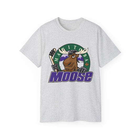 Manitoba Moose Unisex Ultra Cotton Tee - Old School Male 