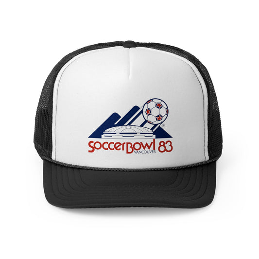 Retro NASL SoccerBowl 83 Trucker Hat - Old School Male 