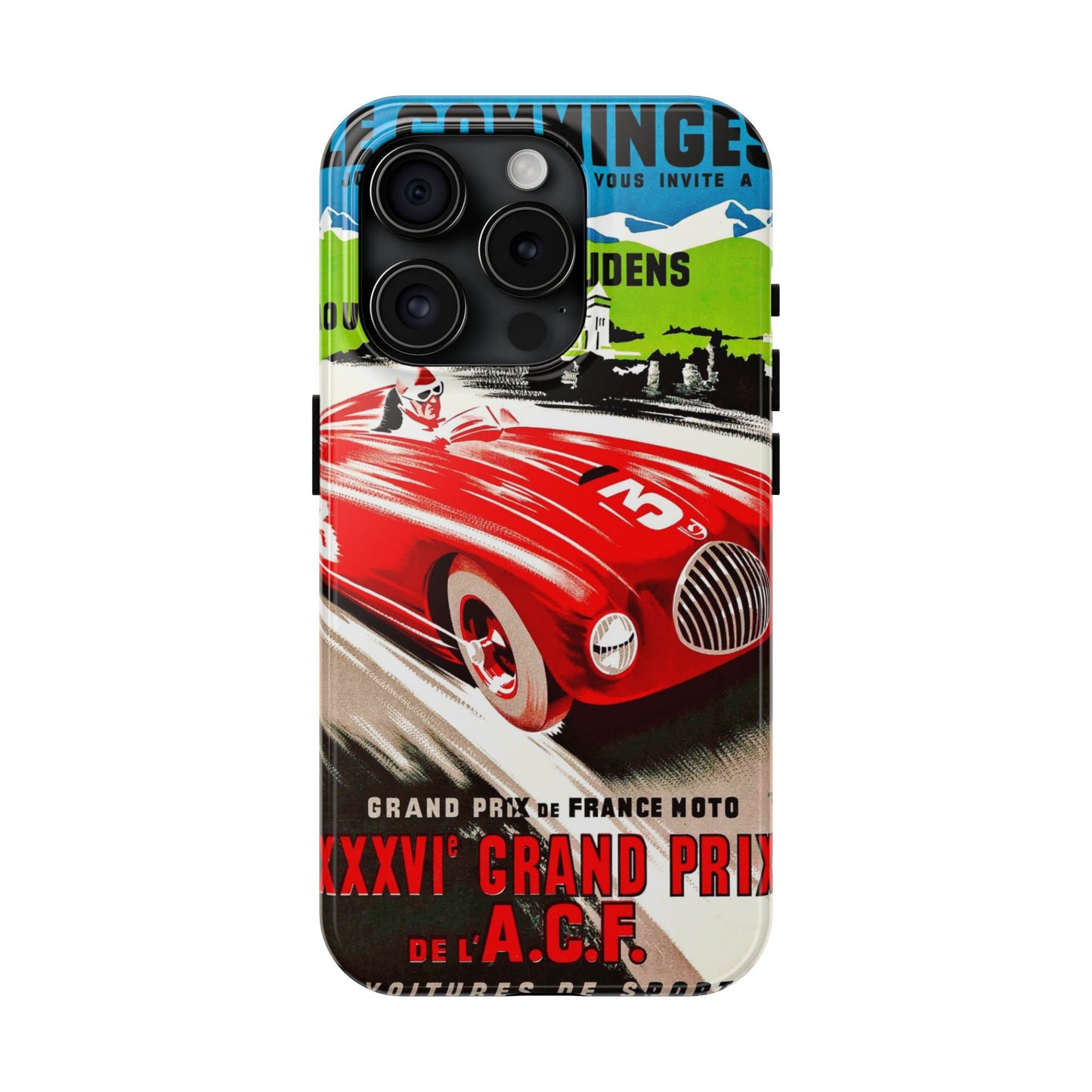 Vintage Racing Tough Phone Cases - Old School Male 