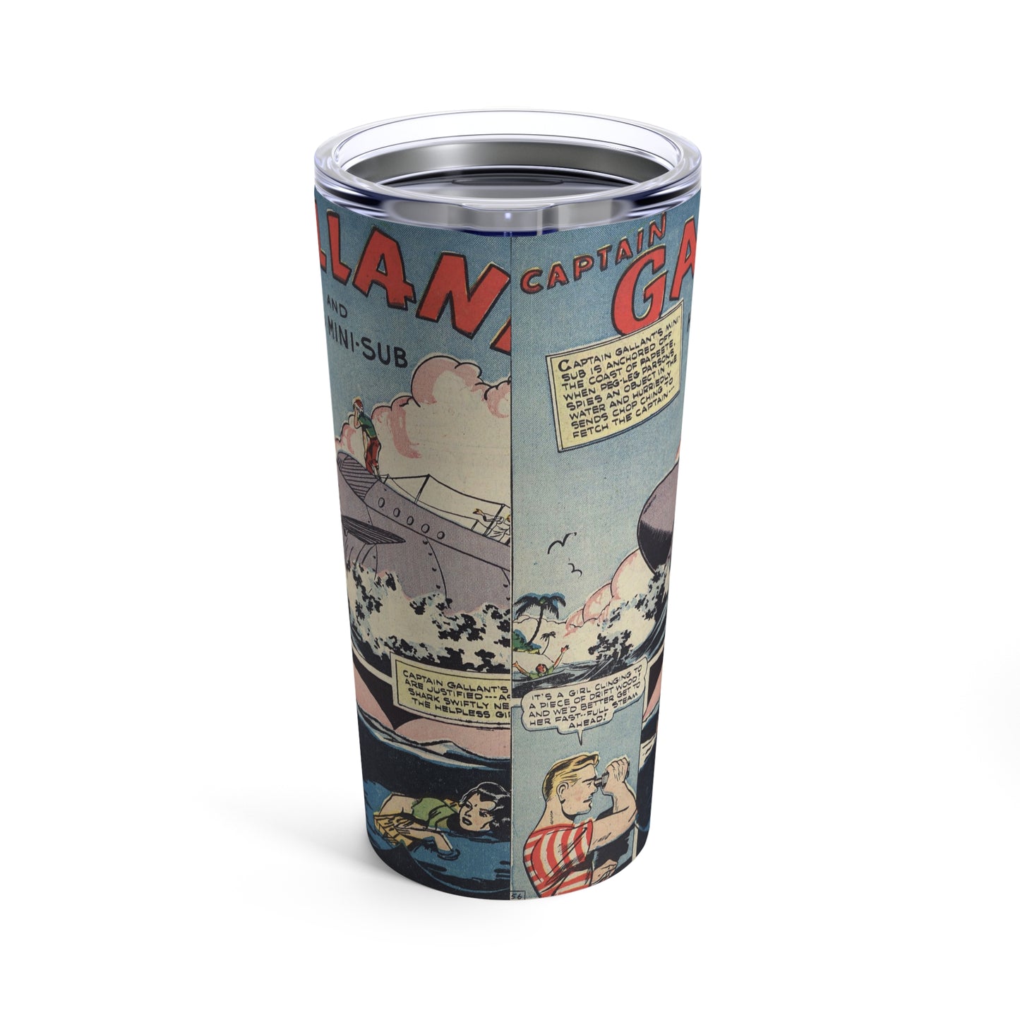 20oz Retro Comic Book Tumbler - Four Favorites Edition