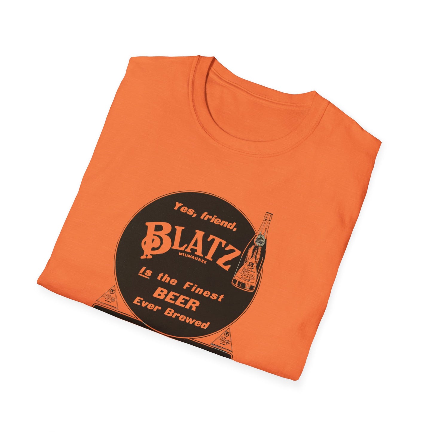 Vintage Blatz Brewing T-Shirt | 100% Cotton Retro Tee for Beer Lovers & Collectors