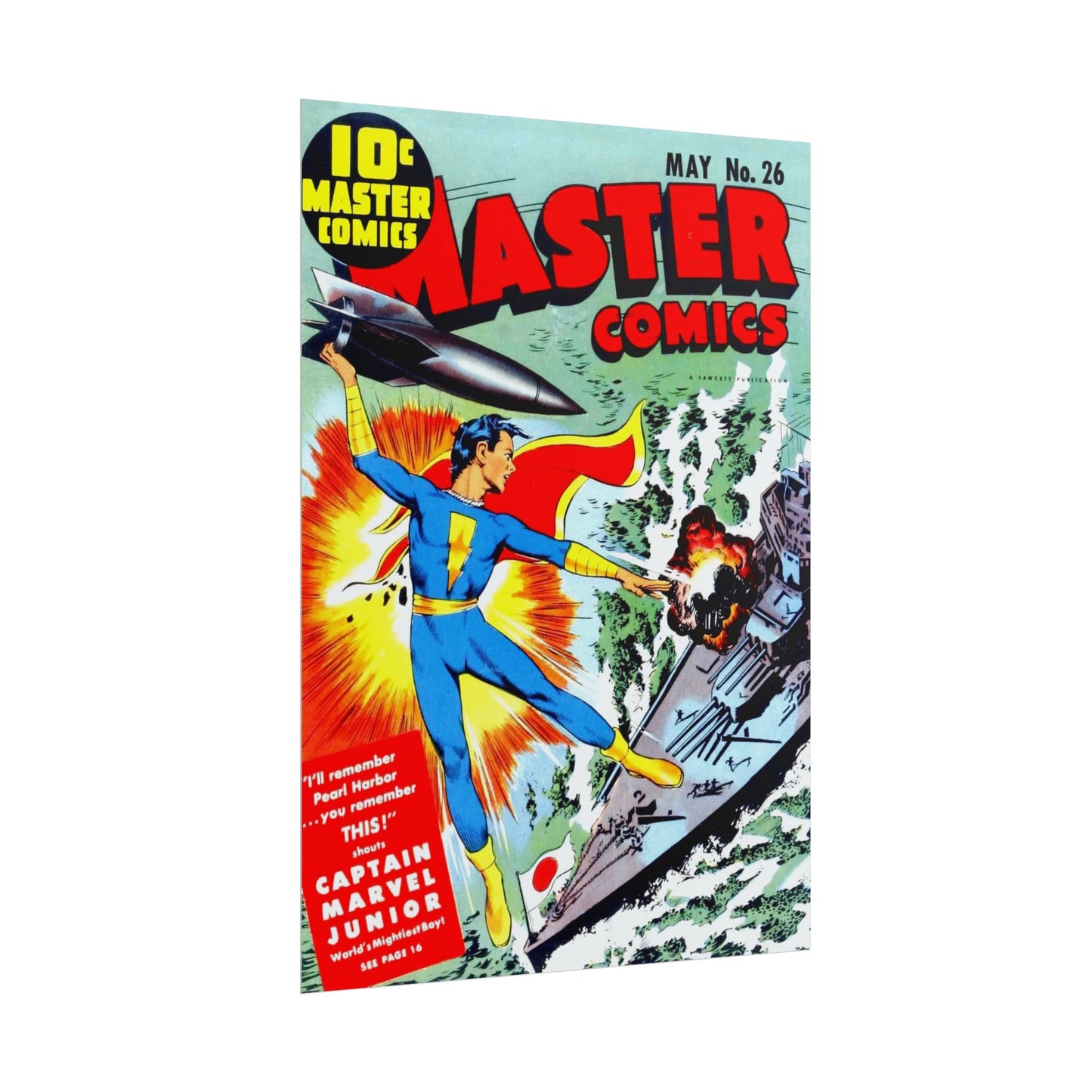 Retro May Number 26 Master Comics Cover Poster Print