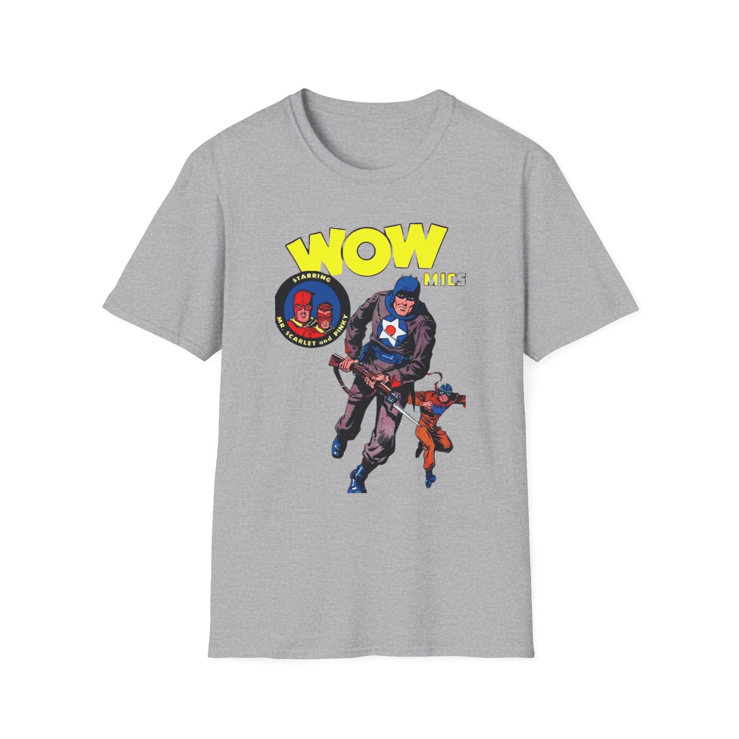 Retro Wow Comics T-Shirt - 100% Cotton, Classic Fit, Perfect for Comic Enthusiasts