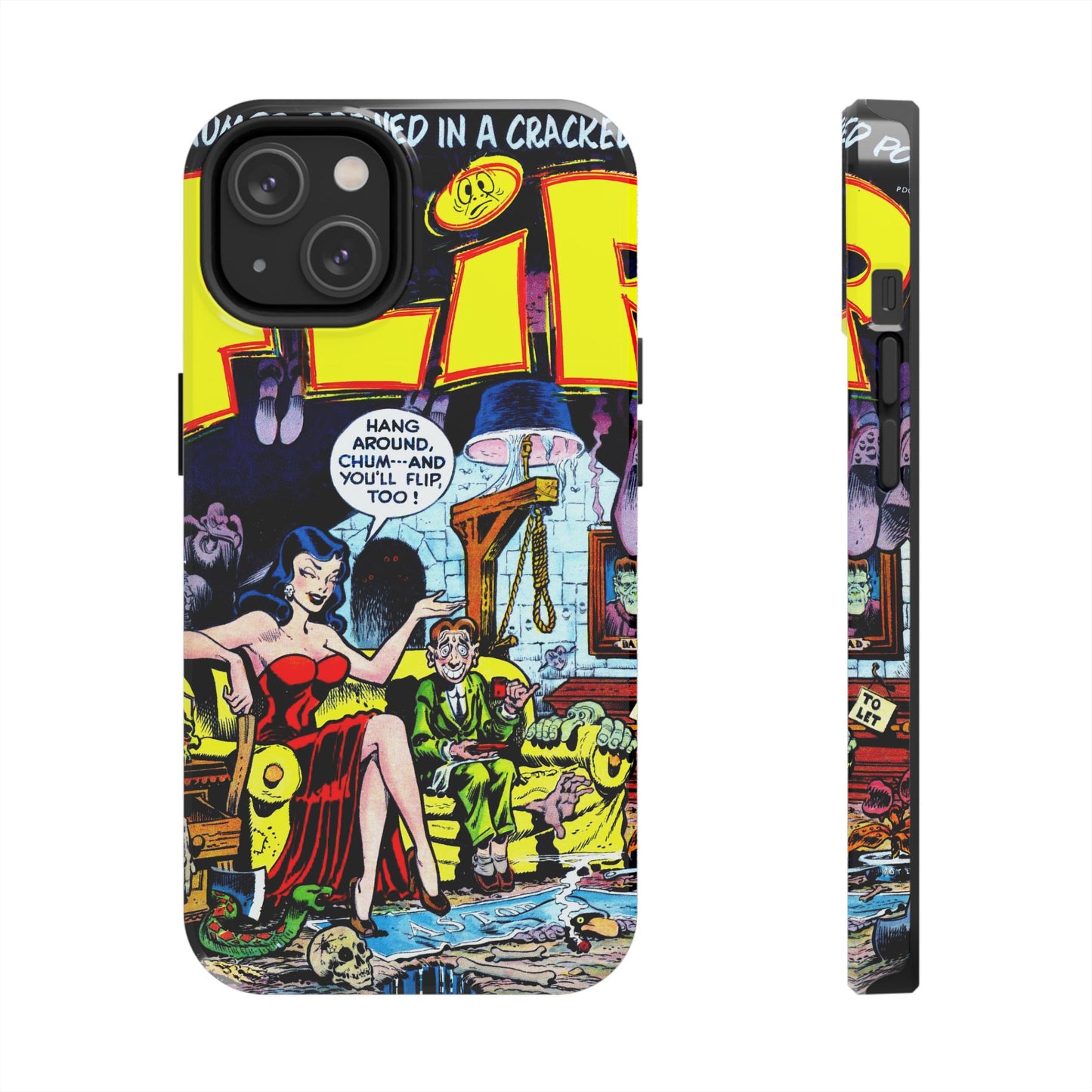 Vintage Comic Book Style Heavy-Duty Phone Cases - Old School Male 