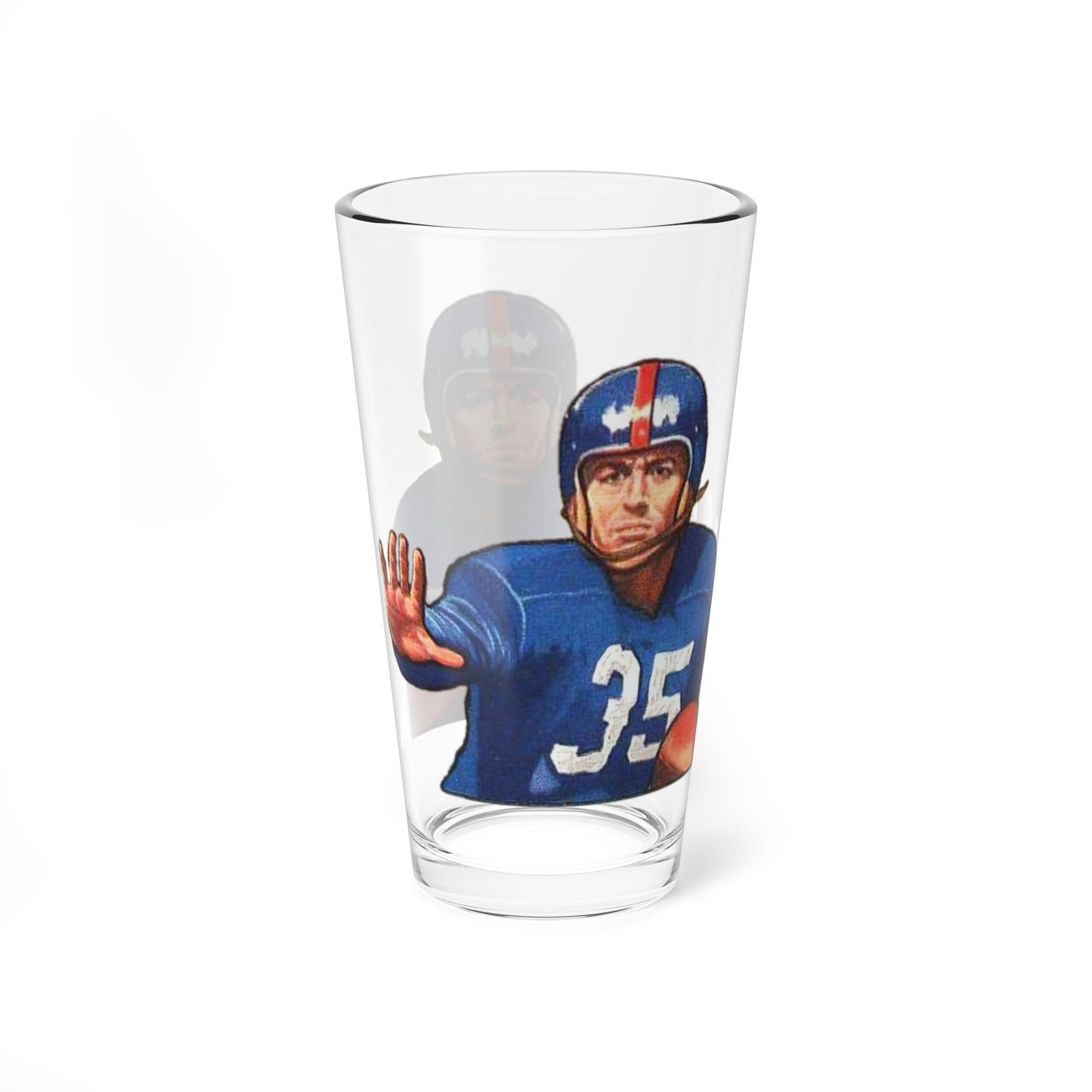 Vintage Gene Roberts Football Hero Pint Glass