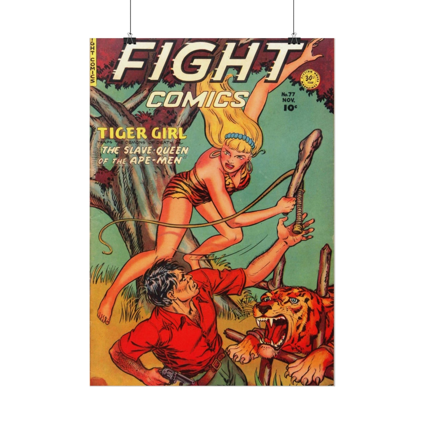 Vintage Fight Comics Rolled Poster