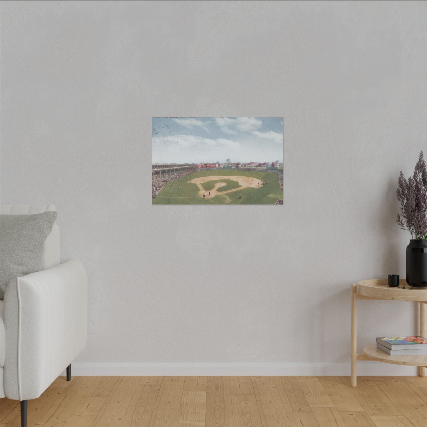 Nostalgic Chicago West Side Ballpark Canvas Art