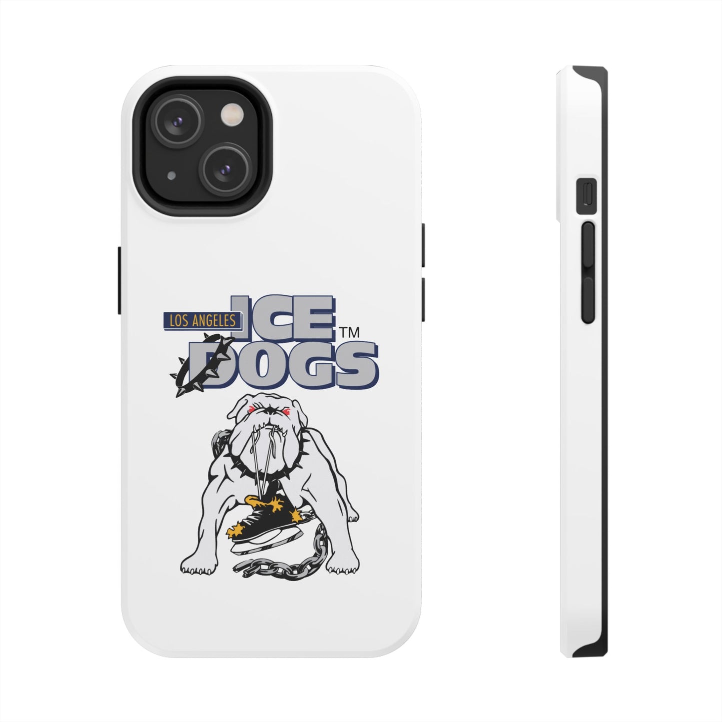 Vintage Los Angeles Ice Dogs Hockey Team Logo Durable Phone Cases - Old School Male 