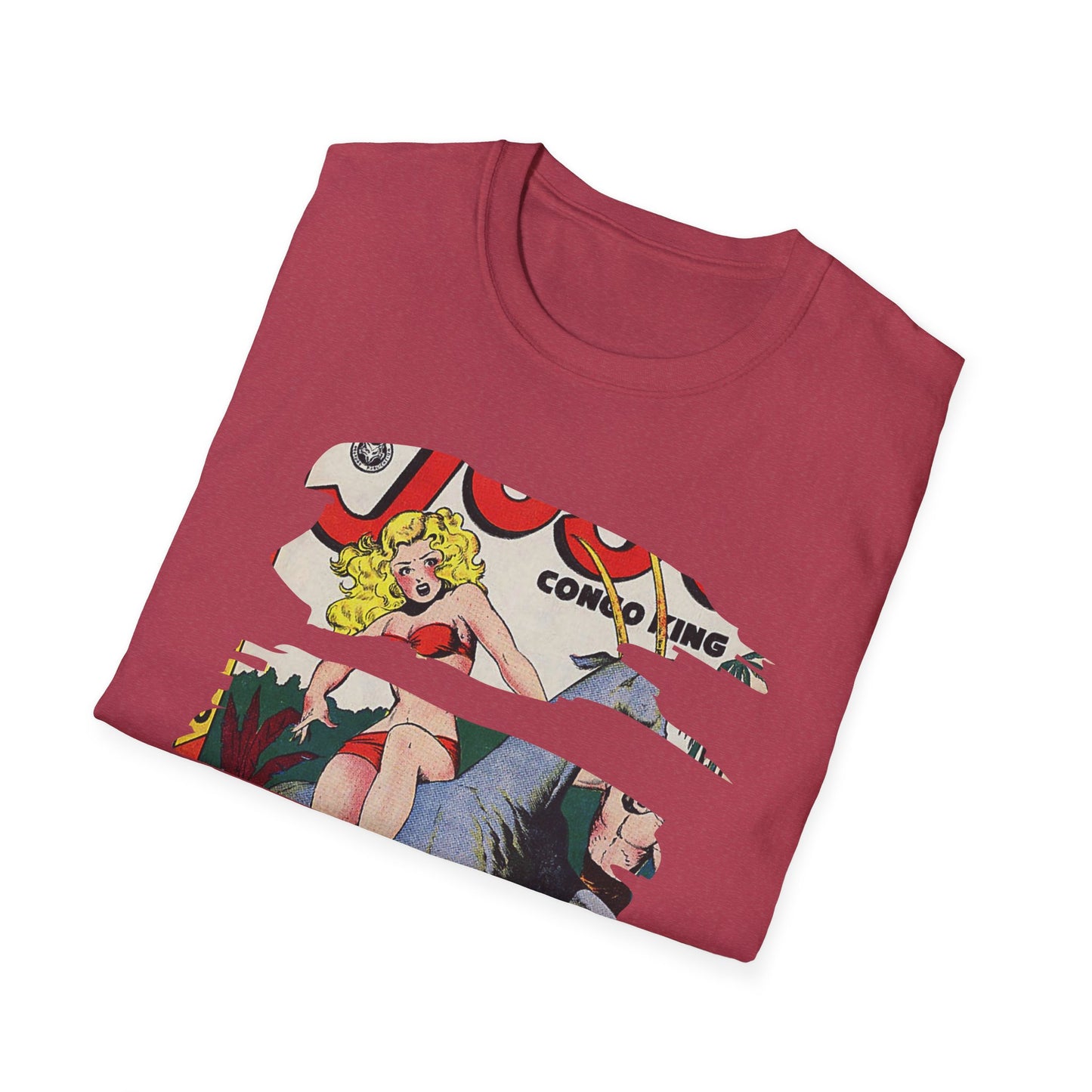 Vintage Comic Art Unisex Softstyle Tee