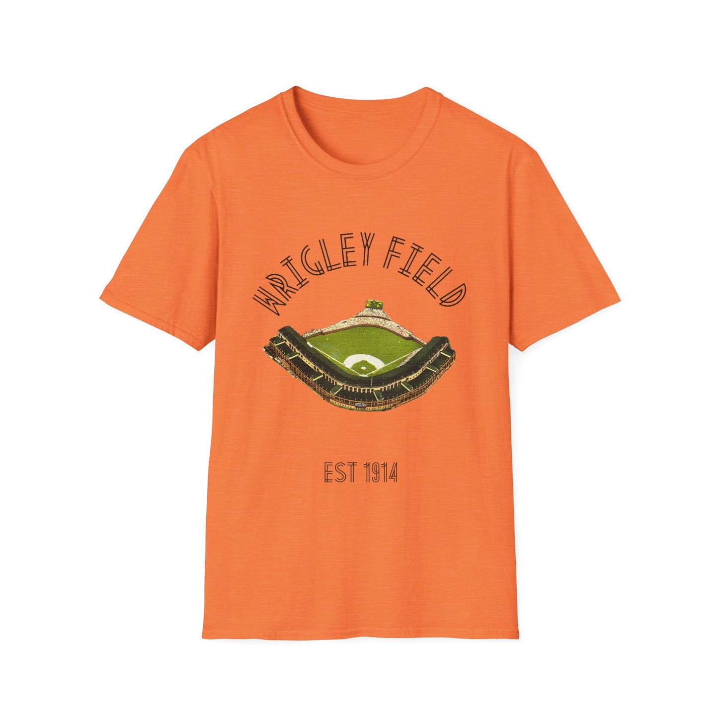 Retro Wrigley Field Unisex Soft Cotton Tee