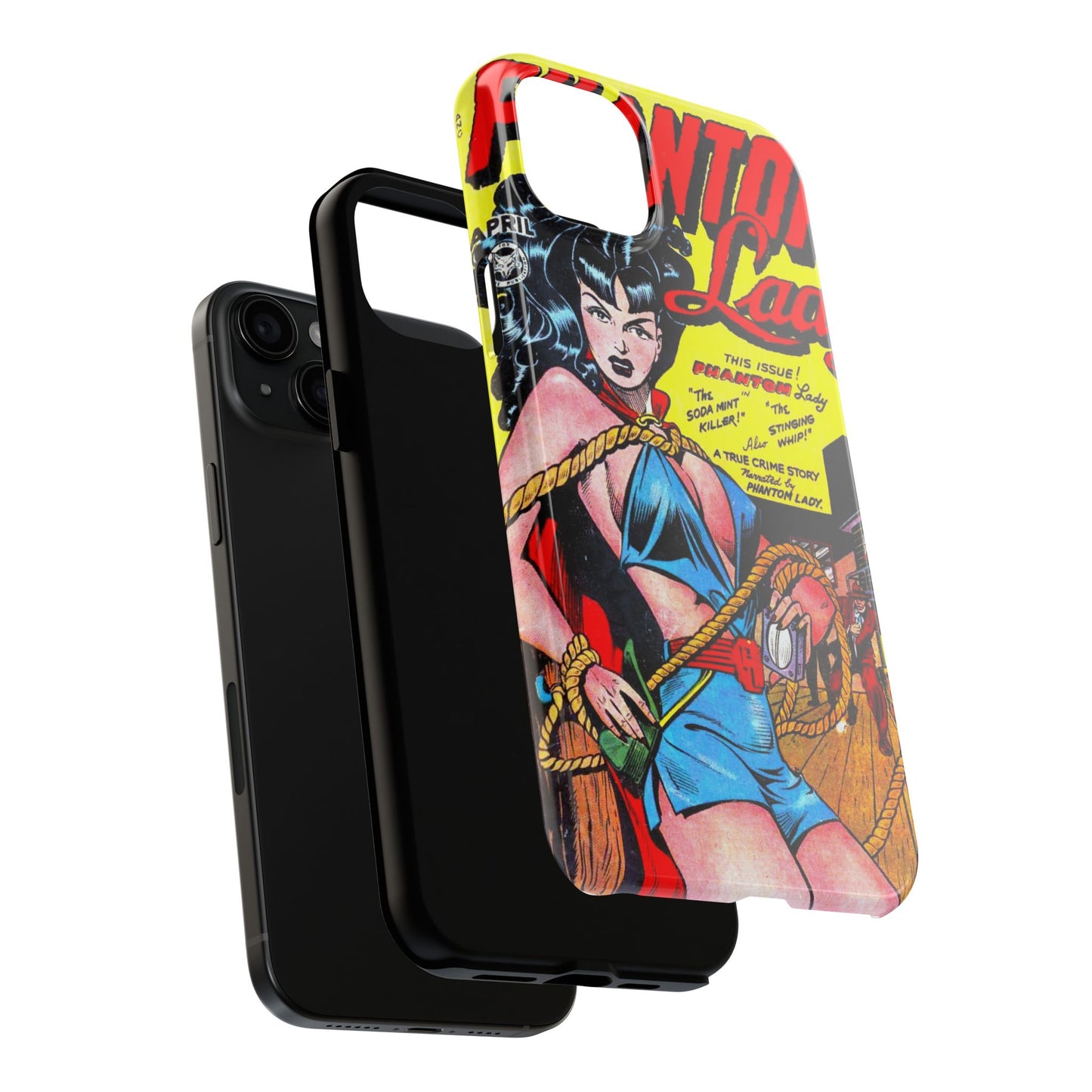 Vintage Phantom Lady Comic Book Phone Cover