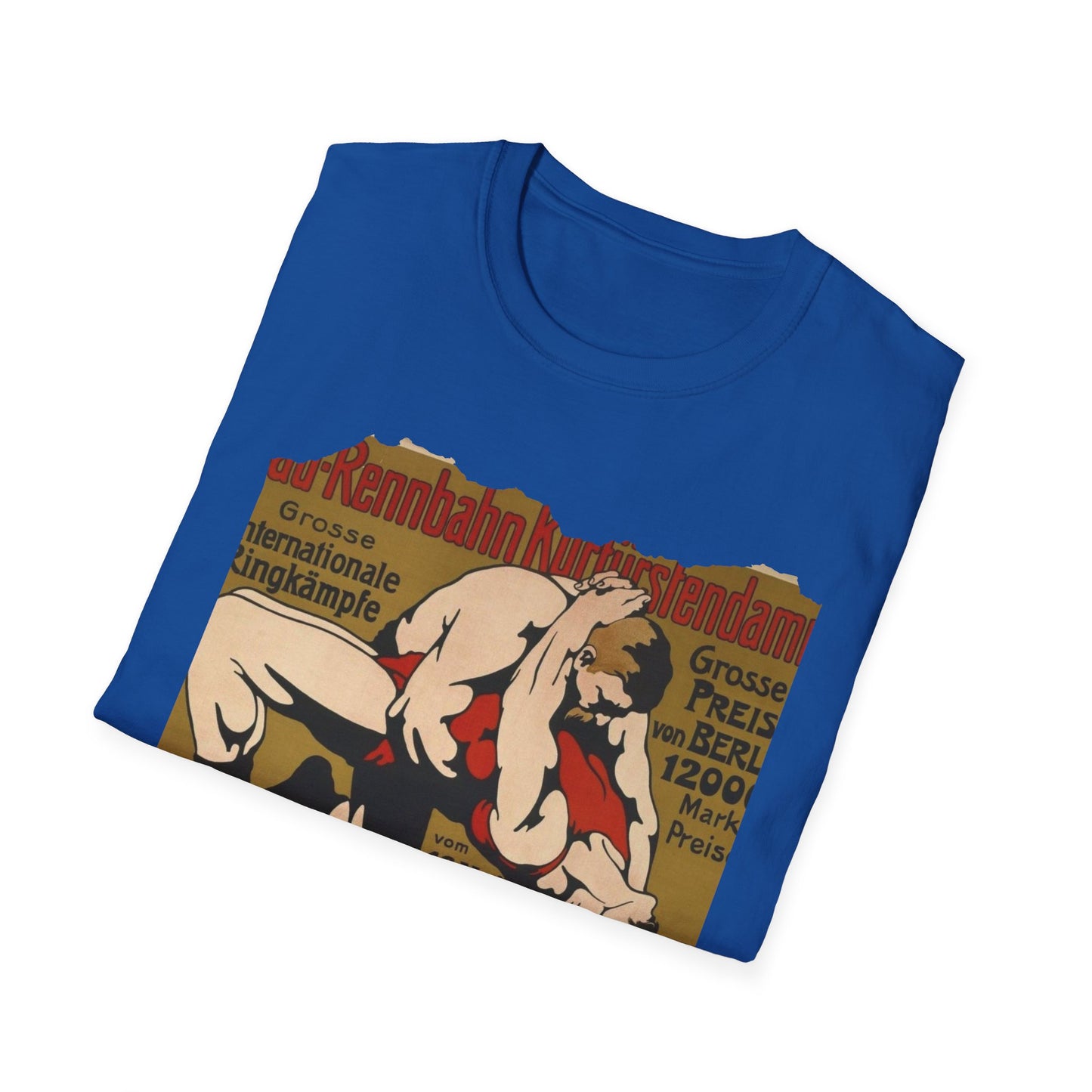 Retro Wrestling Graphic Unisex Softstyle Tee