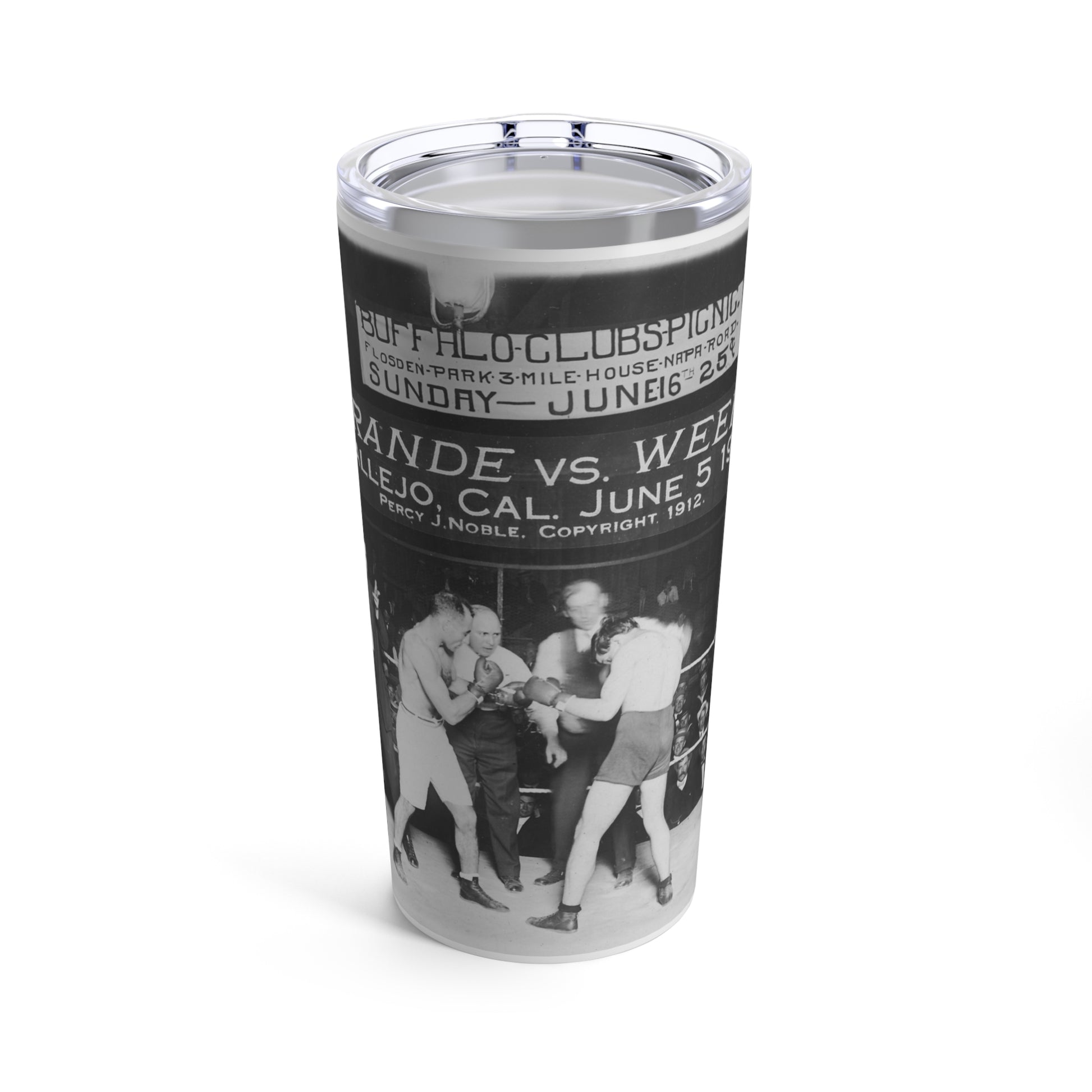 Vintage Boxing Tumbler 20oz - Old School Male 