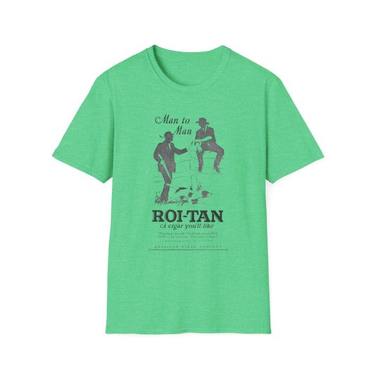 Vintage Roi Tan Cigar Ad T-Shirt - 100% Cotton, Classic Fit, Retro Style, Unisex