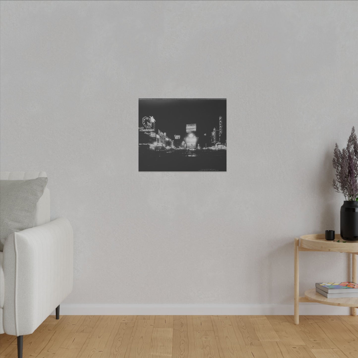 Nighttime Elegance: Vintage Times Square Matte Canvas Print (Multiple Sizes Available)