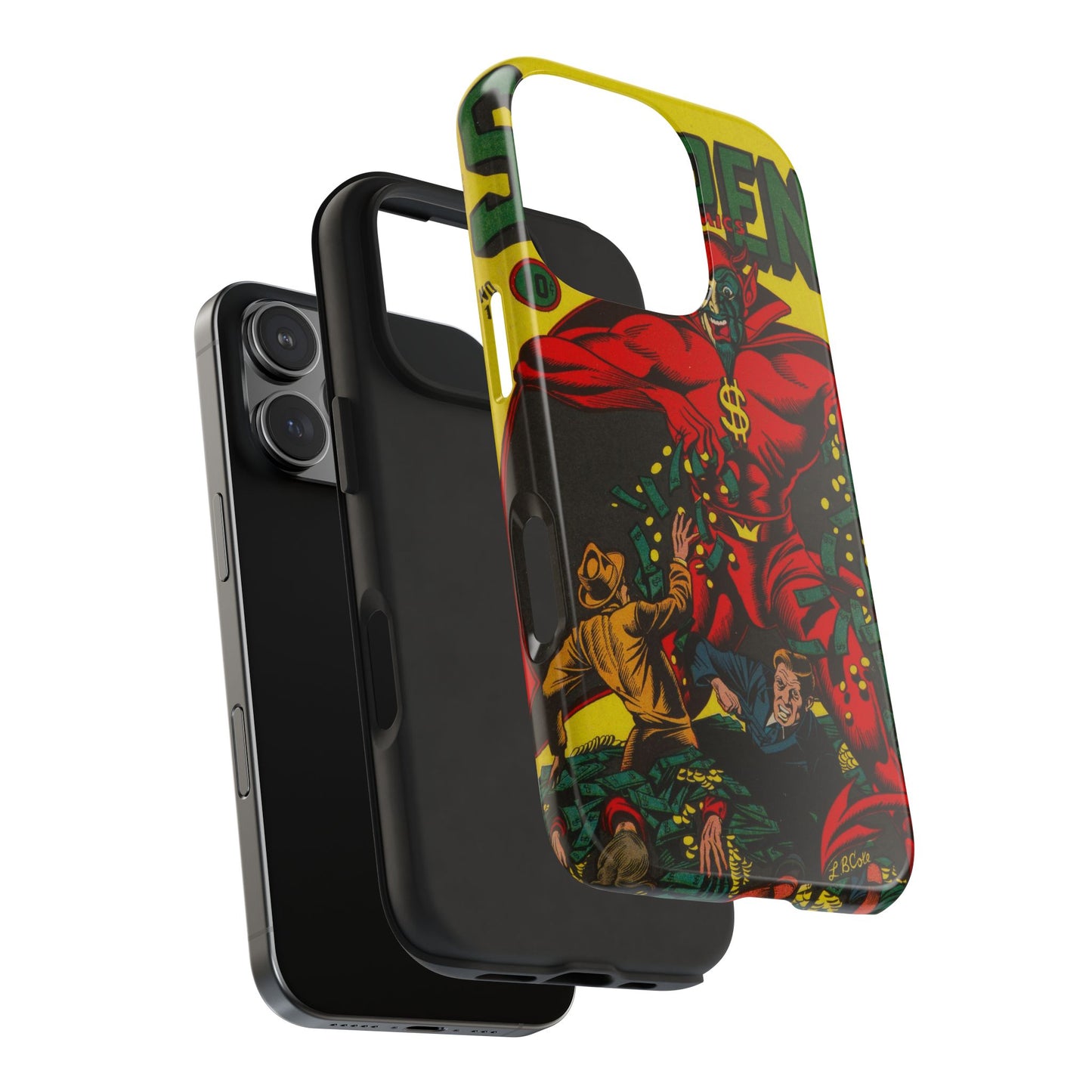 Retro Suspense Comics Phone Case for Tough Protection