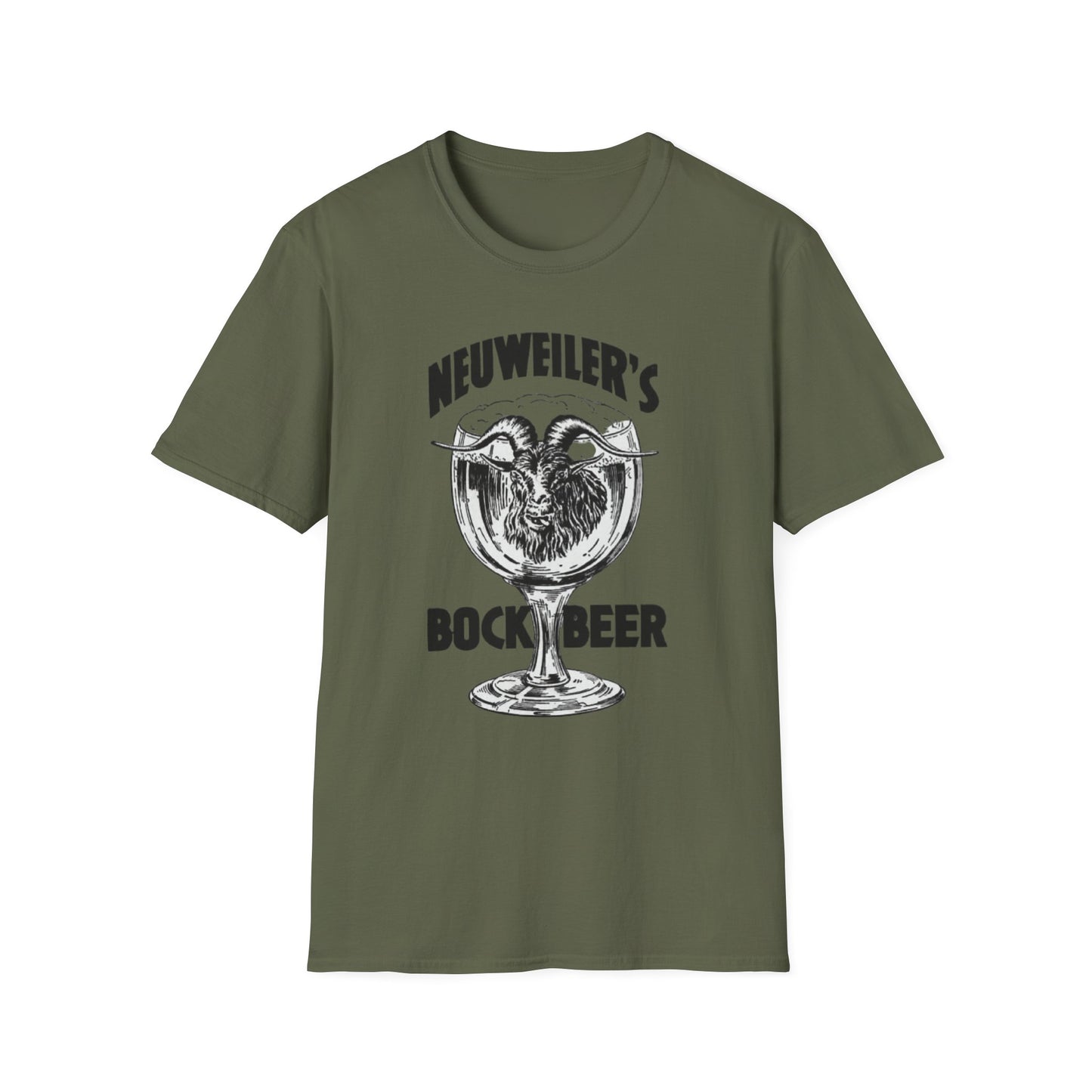 Sip Back and Relax: Vintage Neuweiler's 100% Cotton Bock Beer T-Shirt for Ultimate Chill Vibes