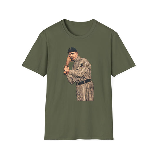 Retro Baseball Player T-Shirt - Old School Male 